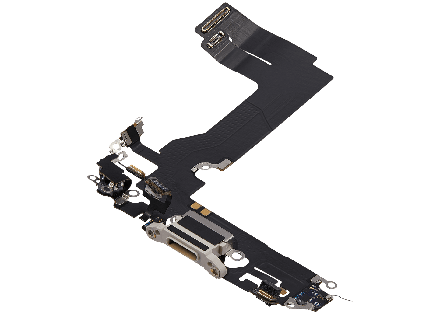 Charging Port Flex Cable For iPhone 13 Mini (Used OEM Pull) (Starlight)