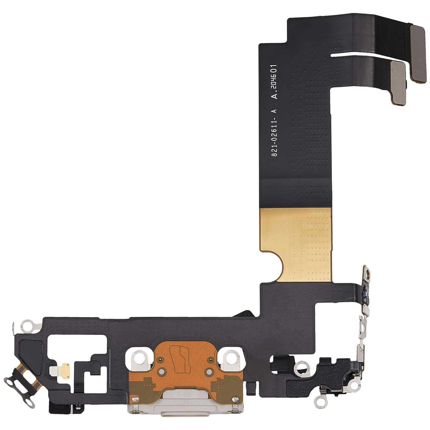 Charging Port Flex Cable For iPhone 12 Mini (Used OEM Pull) (White)