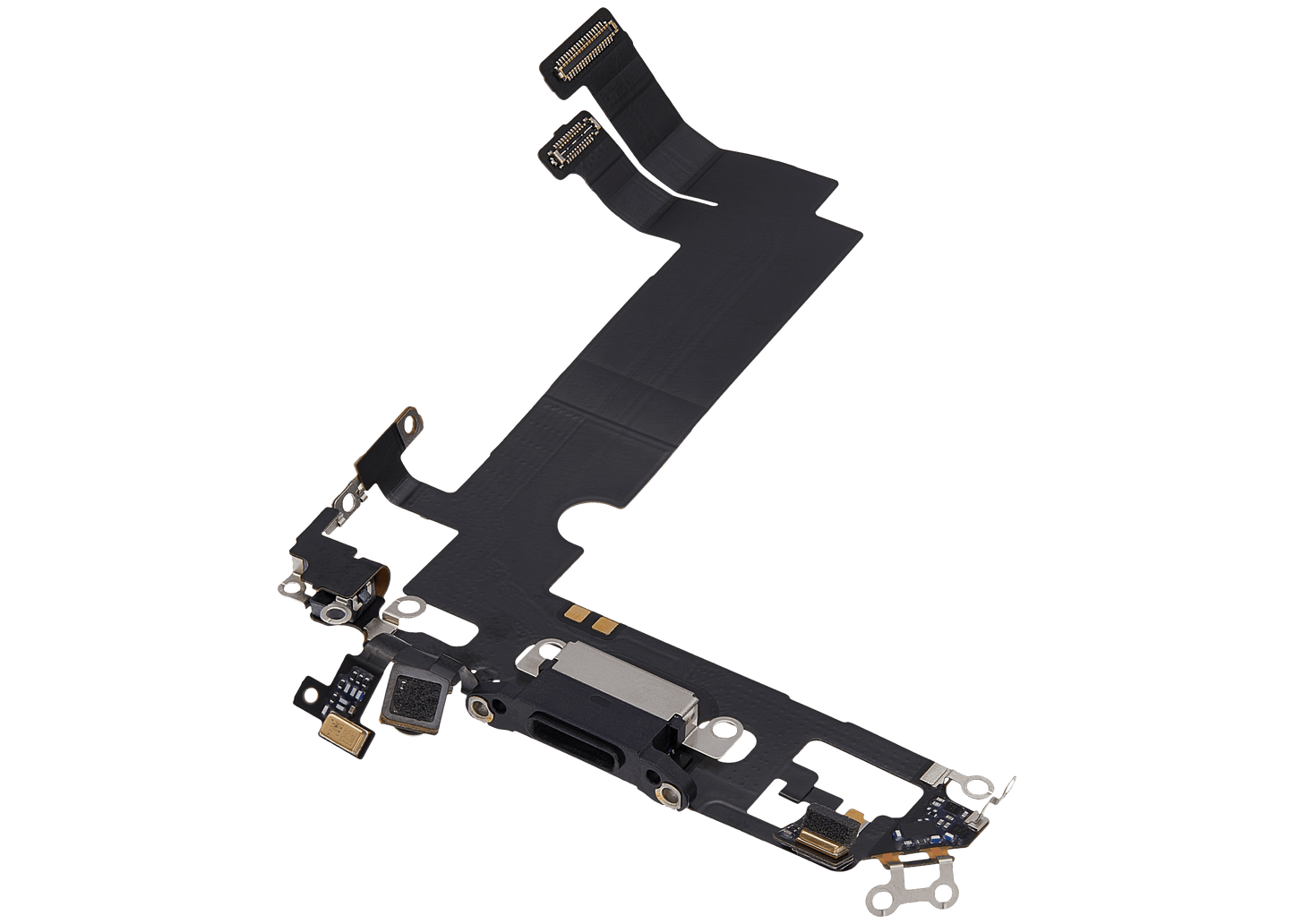 Charging Port Flex Cable For iPhone 12 Mini (Used OEM Pull) (Black)