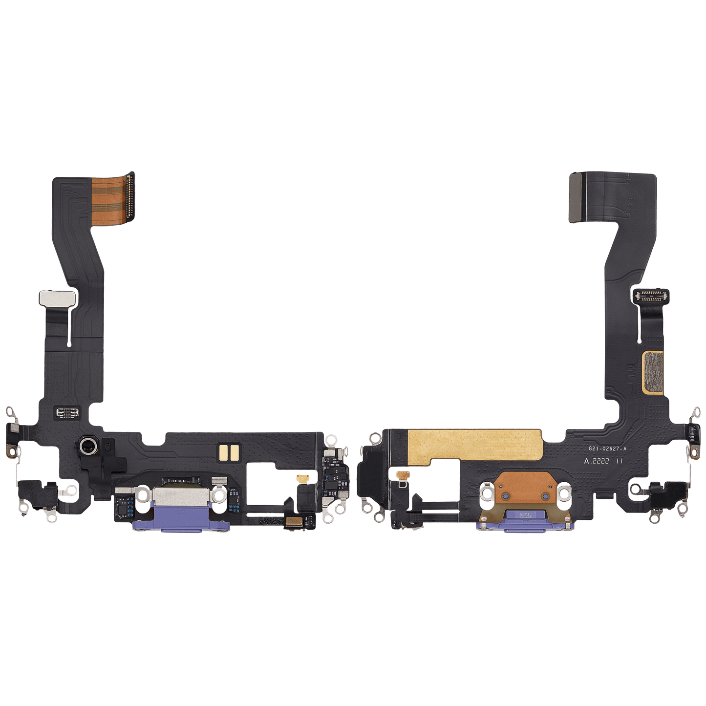 Charging Port Flex Cable For iPhone 12 (Used OEM Pull) (Purple)