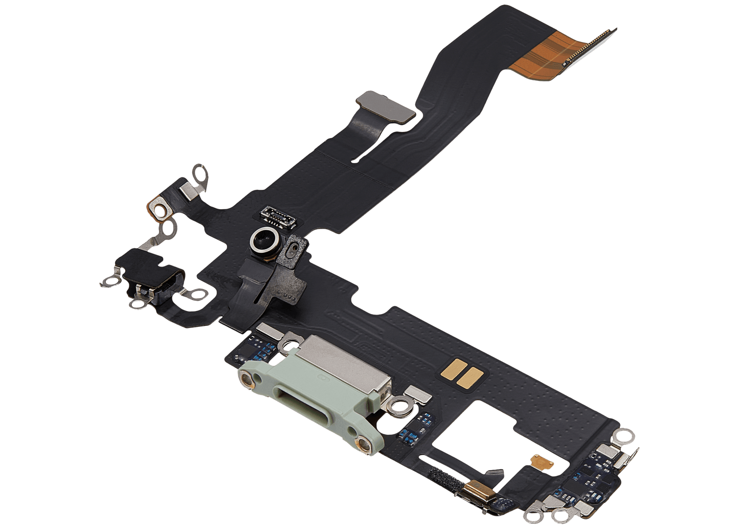 Charging Port Flex Cable For iPhone 12 (Used OEM Pull) (Green)