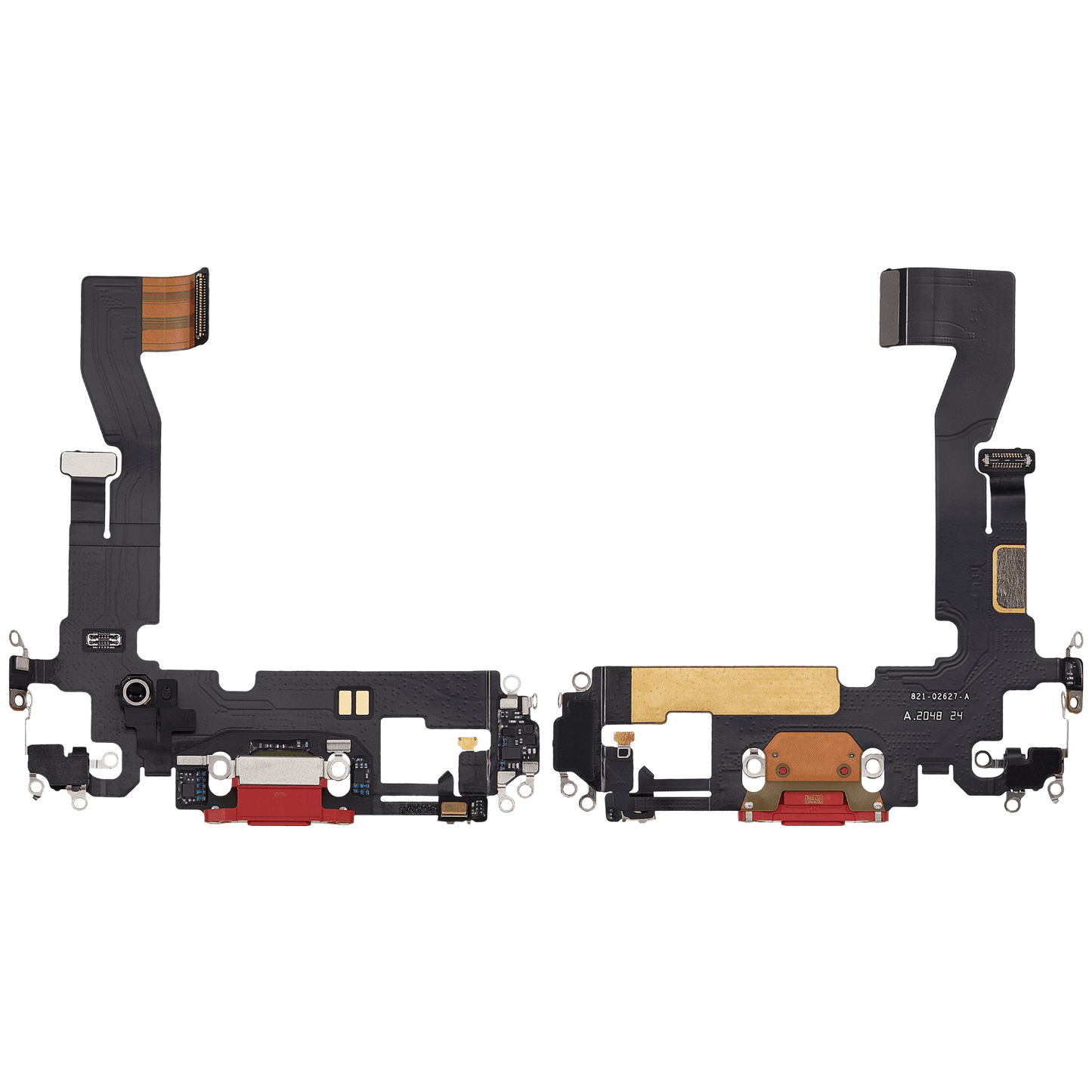 Charging Port Flex Cable For iPhone 12 (Used OEM Pull) (Red)