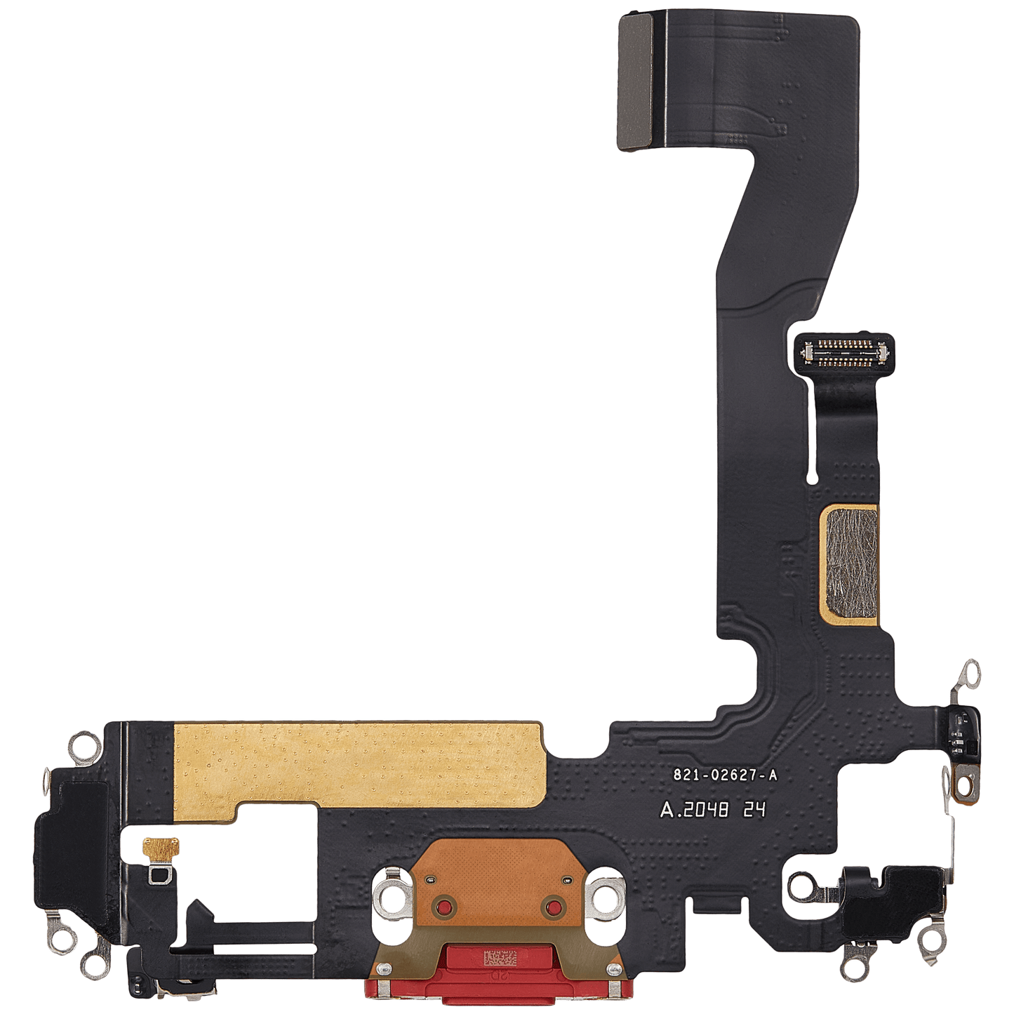Charging Port Flex Cable For iPhone 12 (Used OEM Pull) (Red)