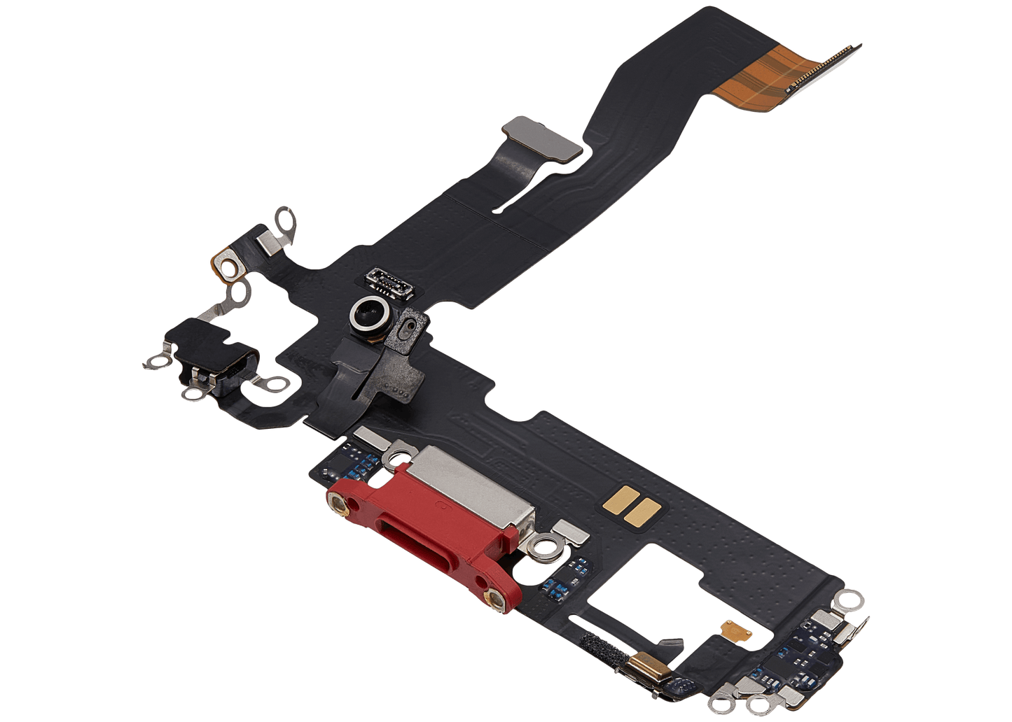 Charging Port Flex Cable For iPhone 12 (Used OEM Pull) (Red)