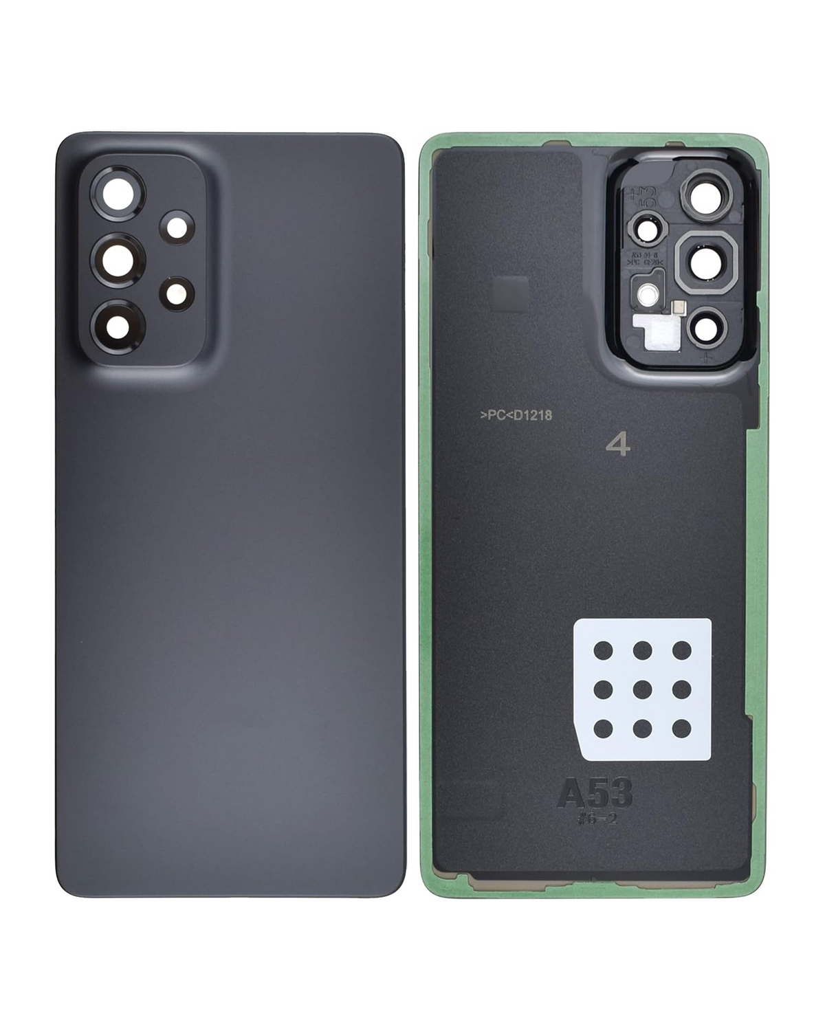 Back Cover Glass With Camera Lens For Samsung Galaxy A53 5G (A536 / 2022) (Service Pack) (Black) - product image 3