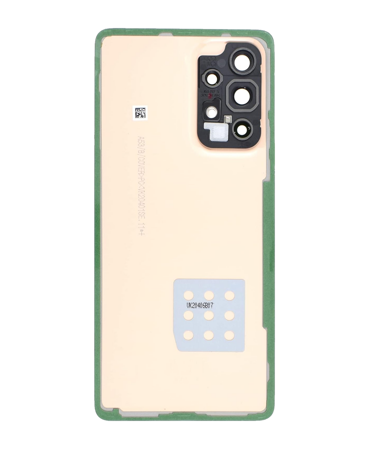Back Cover Glass With Camera Lens For Samsung Galaxy A53 5G (A536 / 2022) (Service Pack) (Peach) - product image 3