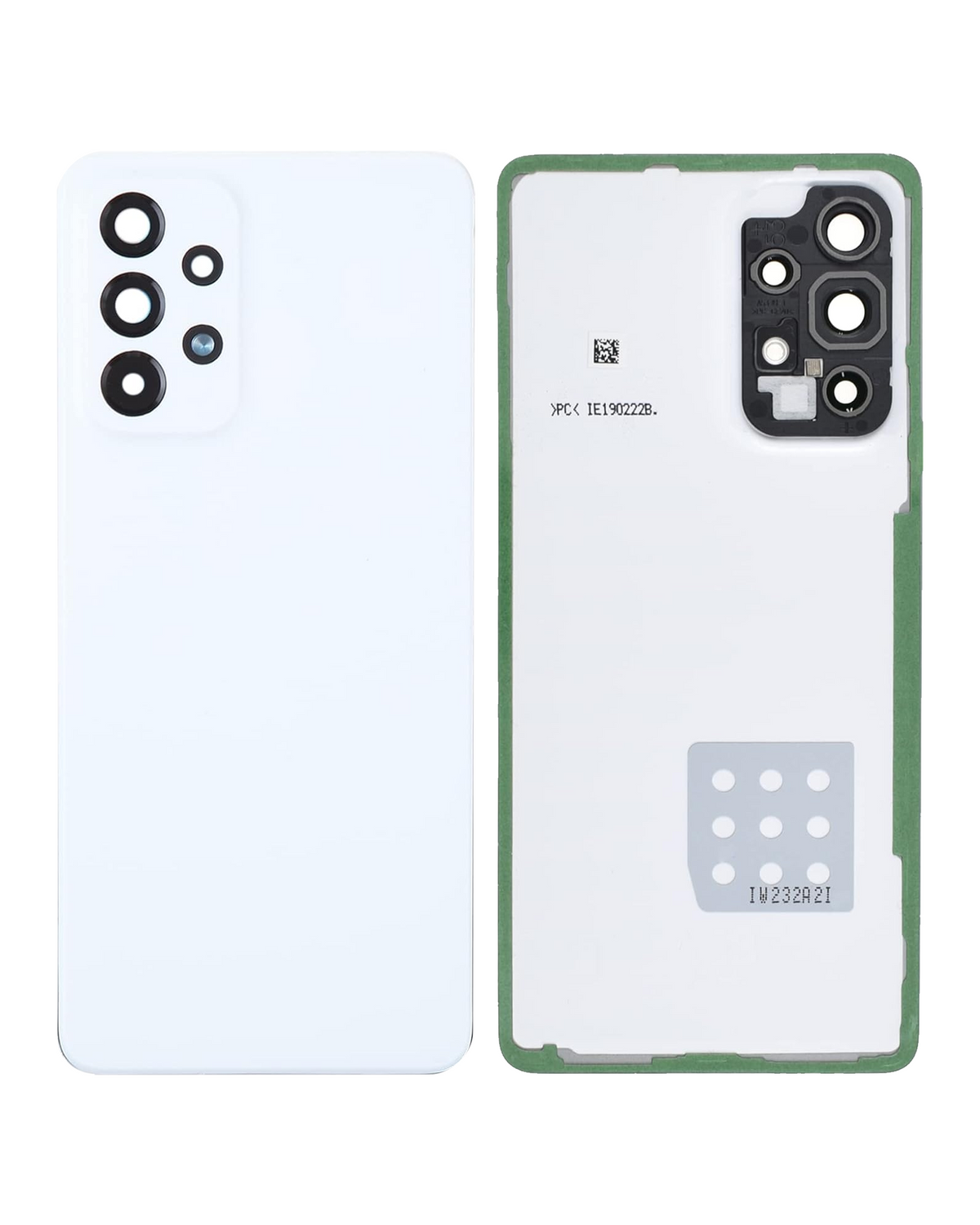 Back Cover Glass With Camera Lens For Samsung Galaxy A53 5G (A536 / 2022) (Service Pack) (White) - product image 4