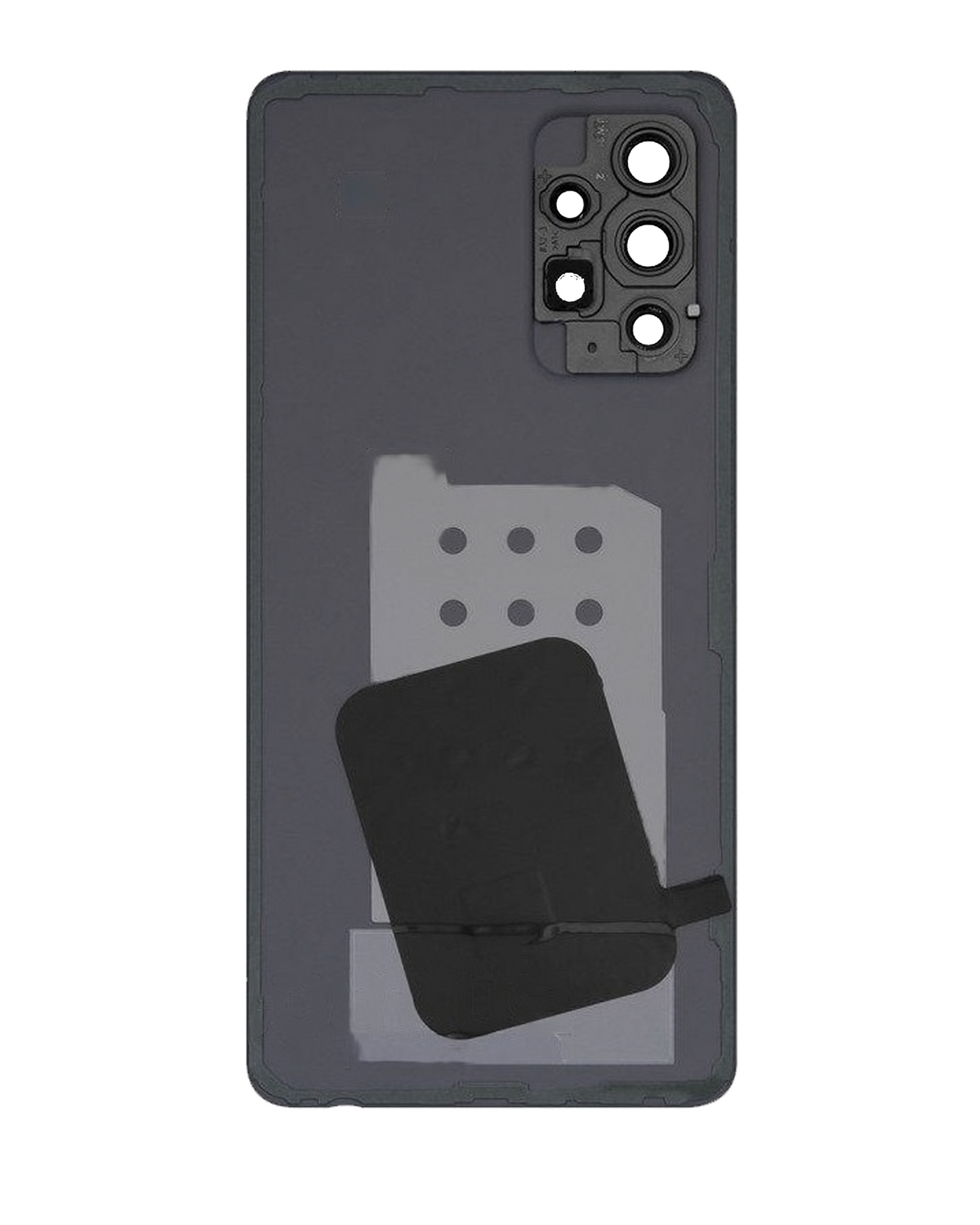 Back Cover Glass With Camera Lens For Samsung Galaxy A52s (A528 / 2021) (Service Pack) (Awesome Black) - product image 4