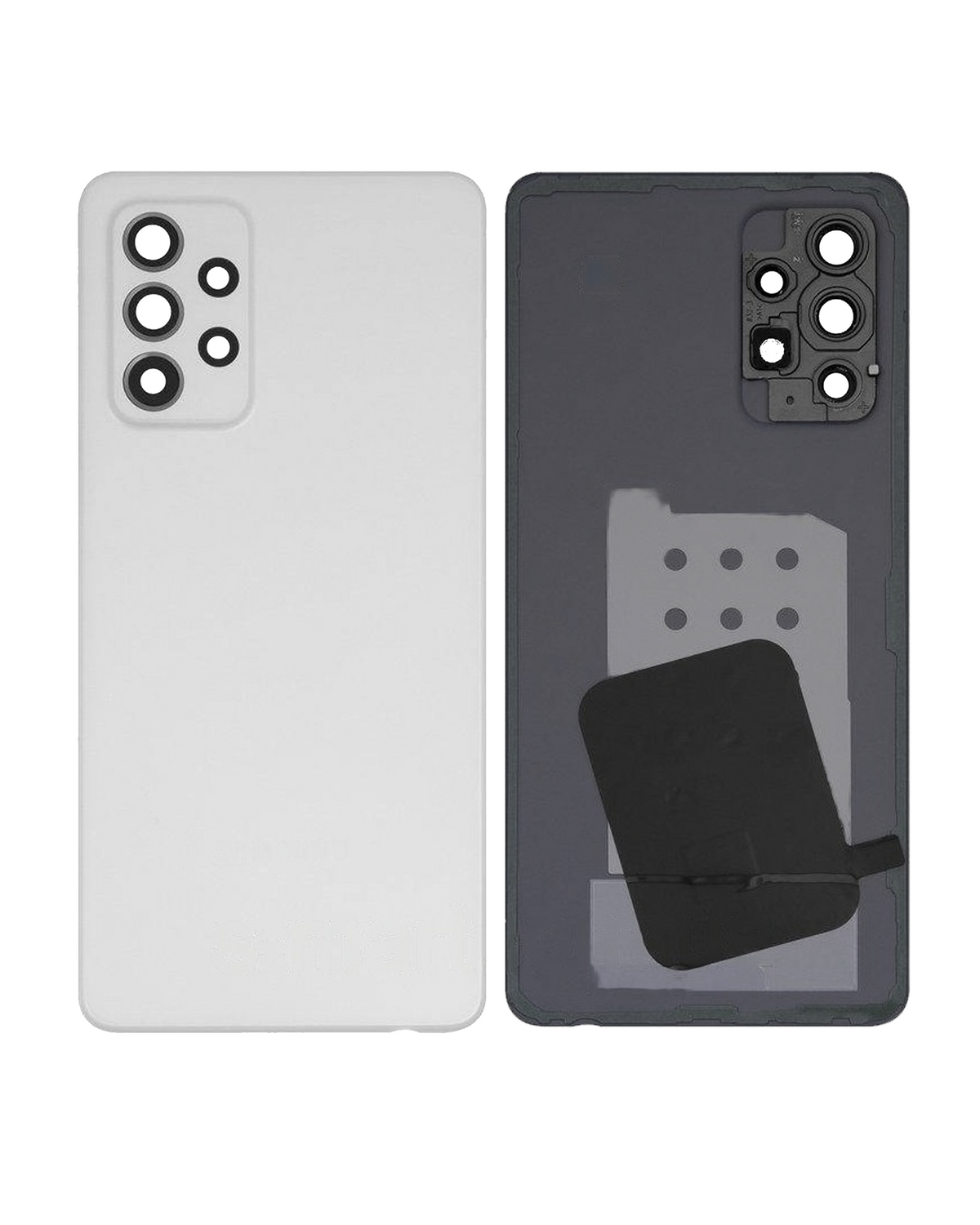 Back Cover Glass With Camera Lens For Samsung Galaxy A52s (A528 / 2021) (Service Pack) (Awesome White) - product image 3