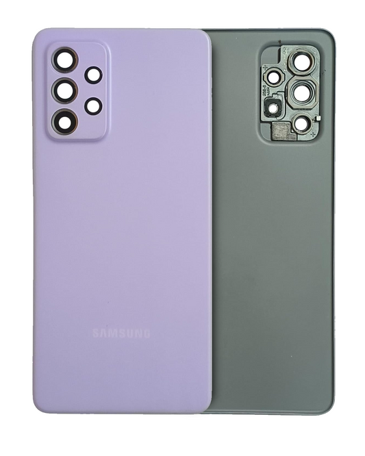 Back Cover Glass With Camera Lens For Samsung Galaxy A52 5G (A526 / 2021) (Service Pack) (Awesome Violet) - product image 1