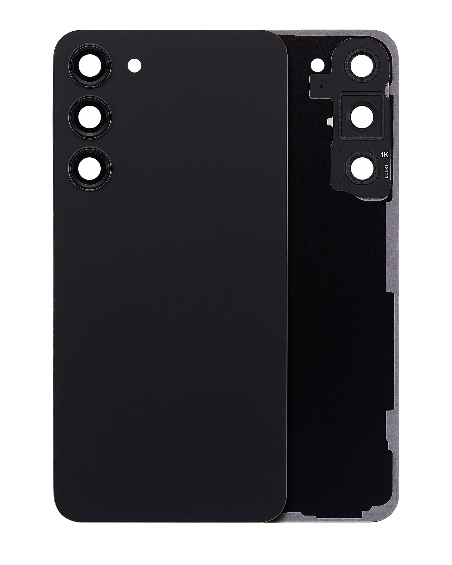 Back Cover Glass With Camera Lens For Samsung Galaxy S23 Plus (Service Pack) (Phantom Black)