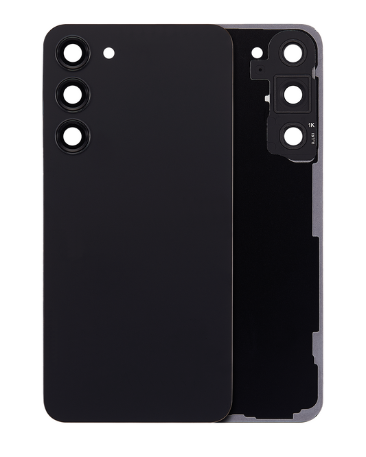Back Cover Glass With Camera Lens For Samsung Galaxy S23 Plus (Service Pack) (Phantom Black)