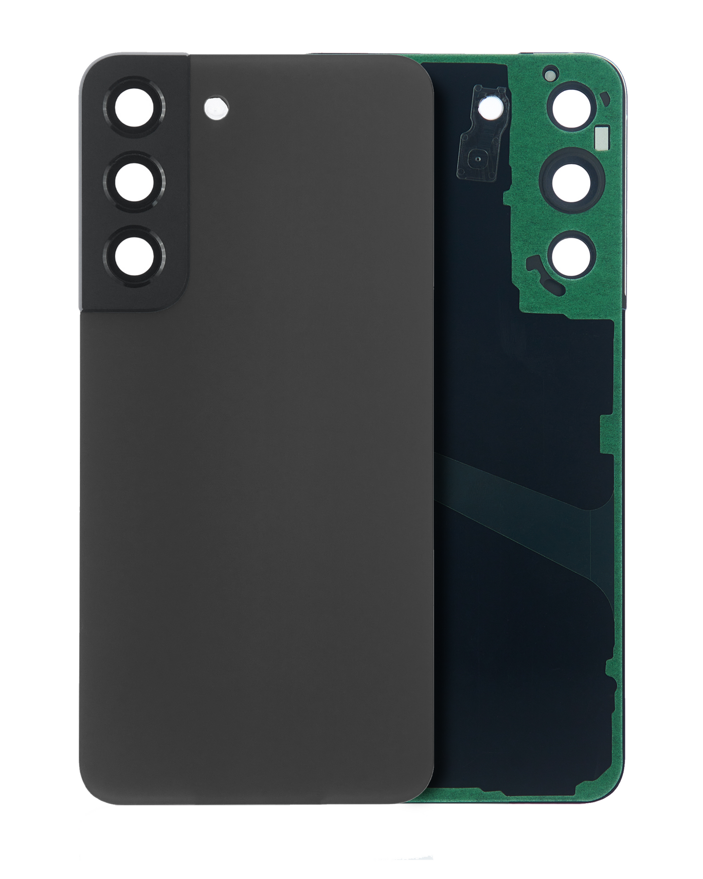 Back Cover Glass With Camera Lens For Samsung Galaxy S22 Plus (Service Pack) (Graphite)