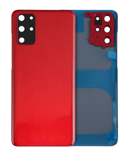 Back Cover Glass With Camera Lens For Samsung Galaxy S20 Plus (Service Pack) (Aura Red)