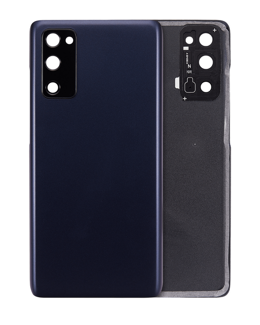 Back cover Glass With Camera Lens For Samsung Galaxy S20 FE 5G (Aftermarket Plus) (Cloud Navy)