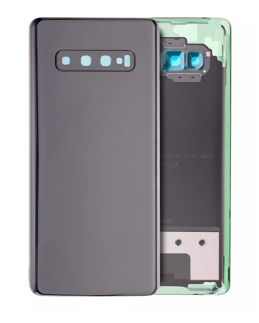 Back cover Glass With Camera Lens For Samsung Galaxy S10 Plus (Service Pack) (Prism Black)