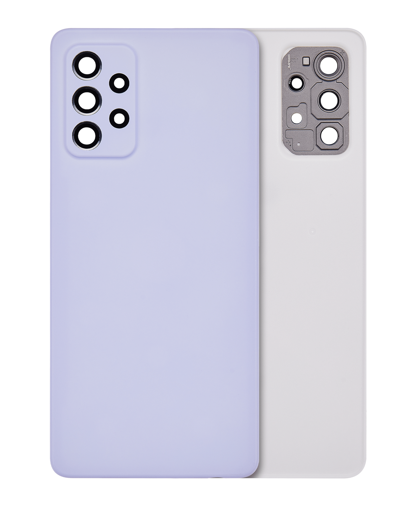 Back Cover Glass With Camera Lens For Samsung Galaxy A72 (A725 / 2021) (Service Pack) (Violet)