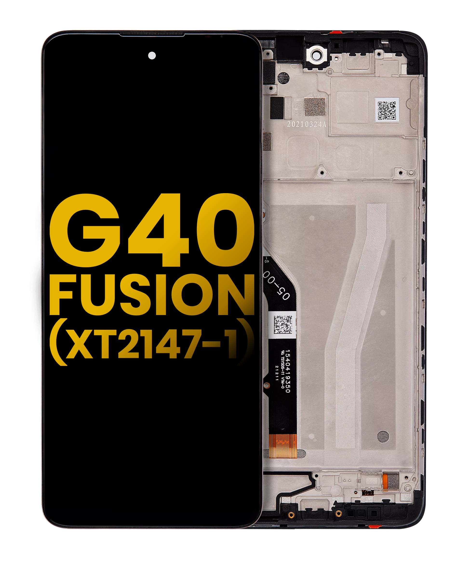 LCD Assembly With Frame For Motorola Moto G40 Fusion (XT2147-1) (Refurbished) (All Colors) replacement part for compatible Motorola phone, SKU 107082023536, product image 1
