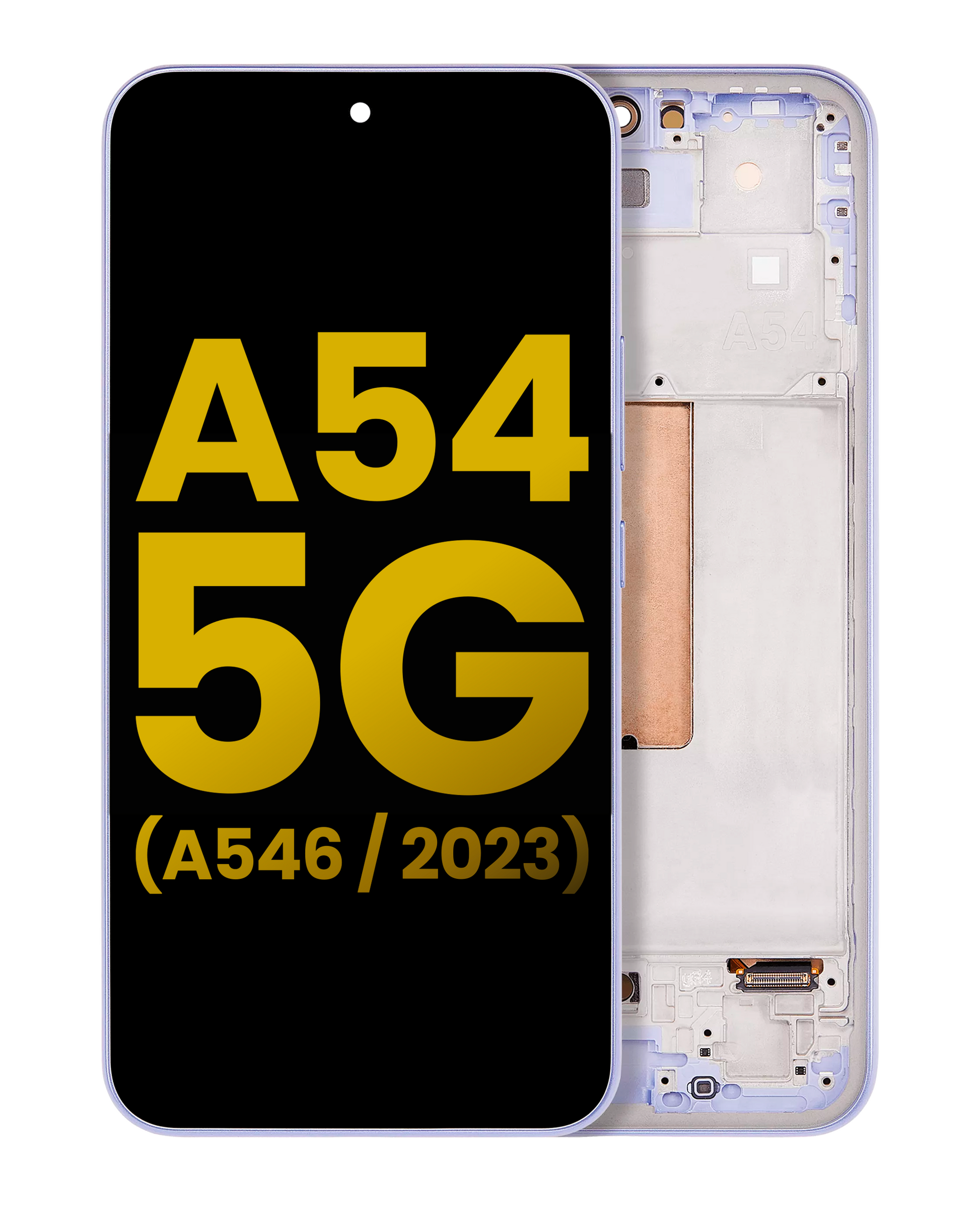 OLED Assembly With Frame For Samsung Galaxy A54 5G replacement part - cell phone parts canada