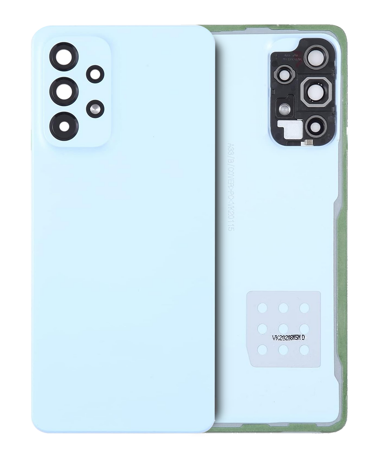 Back Cover Glass With Camera Lens For Samsung Galaxy A53 5G (A536 / 2022) (Service Pack) (Blue) - product image 1