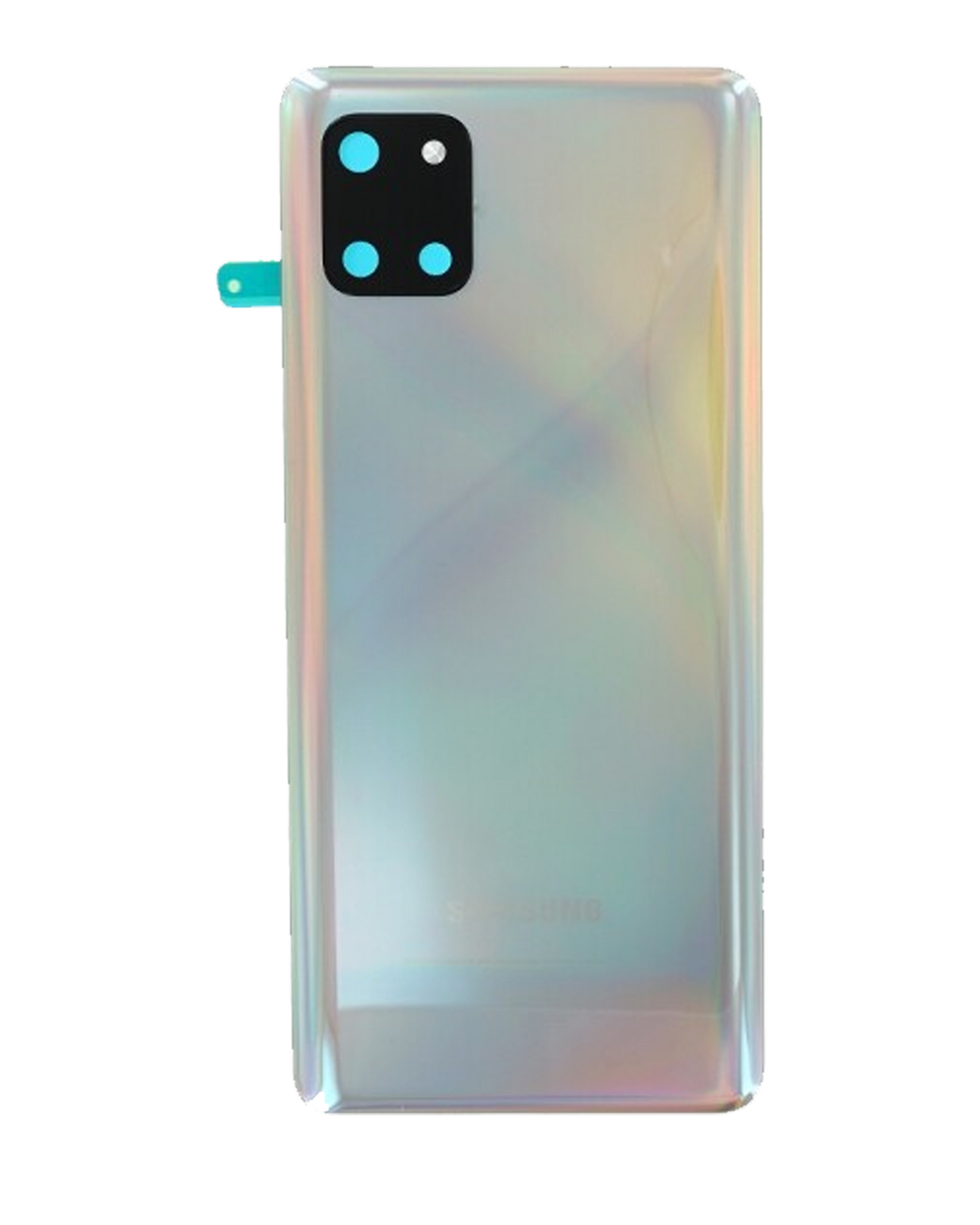 Back Cover Glass With Camera Lens For Samsung Galaxy Note 10 Lite (Service Pack) (Aura Glow)