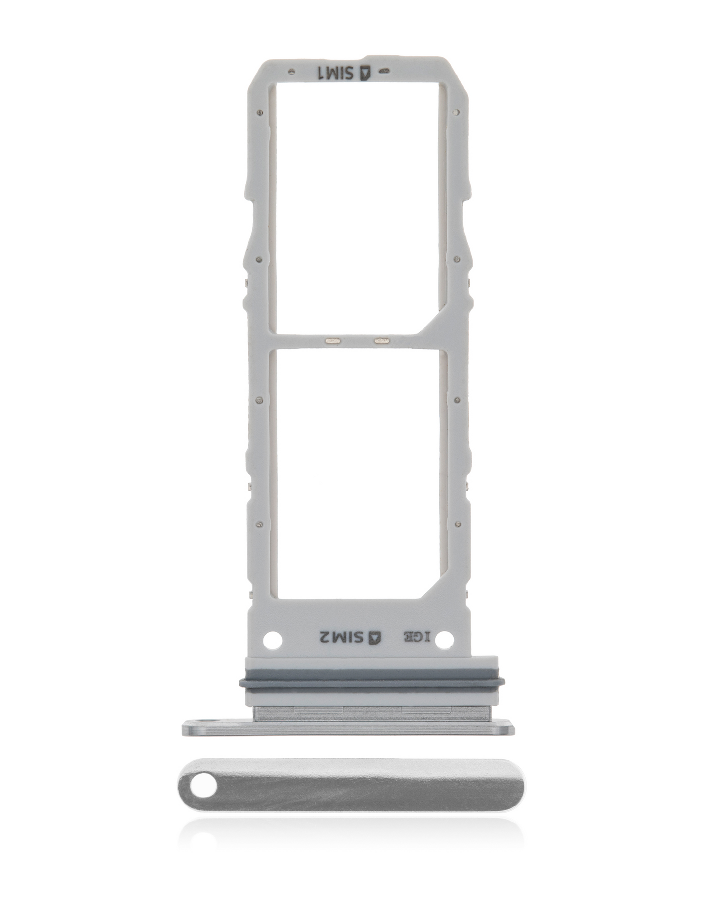 Dual Sim Card Tray For Samsung Galaxy Note 10 (Aura Glow / Silver)