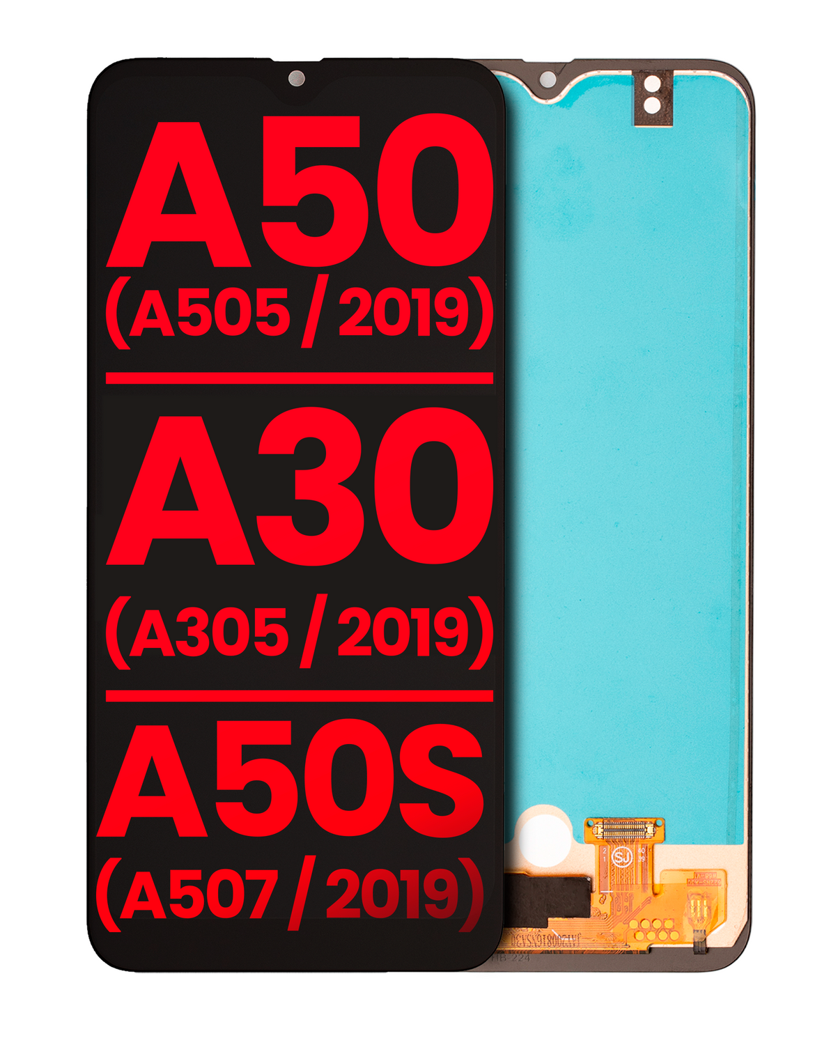 OLED Assembly Without Frame (With Finger Print Sensor) For Samsung Galaxy A50 (A505 / 2019) / A30 (A305 / 2019) / A50s (A507 / 2019) (All Models) (Aft - product image 1