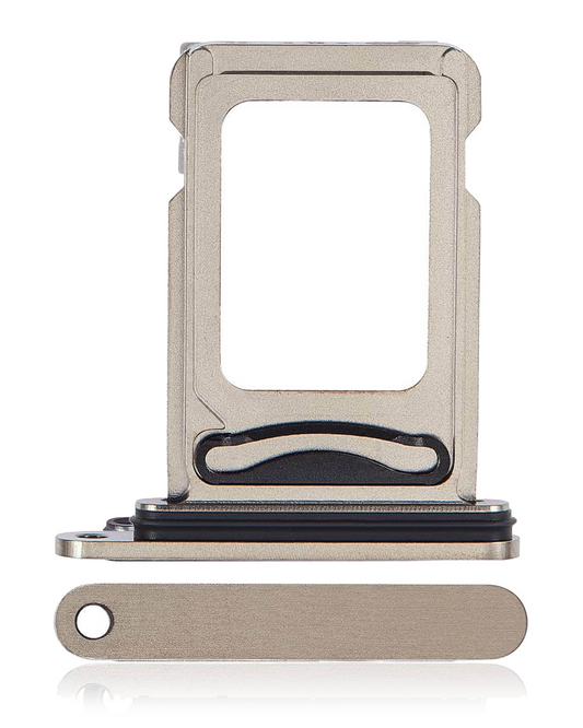 Dual Sim Card Tray For iPhone 15 Pro / 15 Pro Max (Natural Titanium)