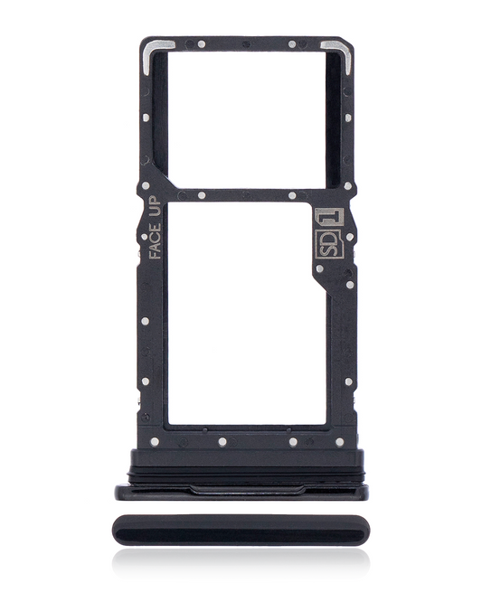 Single Sim Card Tray For Motorola Moto G8 Power (XT2041-1 / XT2041-3 / 2020) (Smoke Black) | compatible mobile phone replacement part | SKU 107082082329 | product image 1