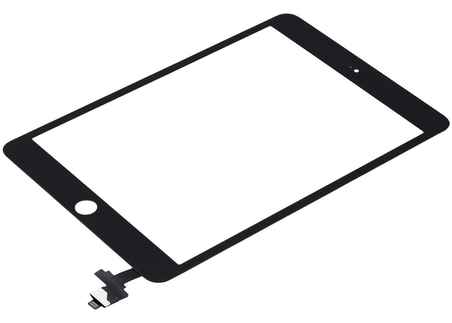 Digitizer With IC Chip For iPad Mini 3 (No Home Button Installed) (Aftermarket Pro: XO7) (Black)