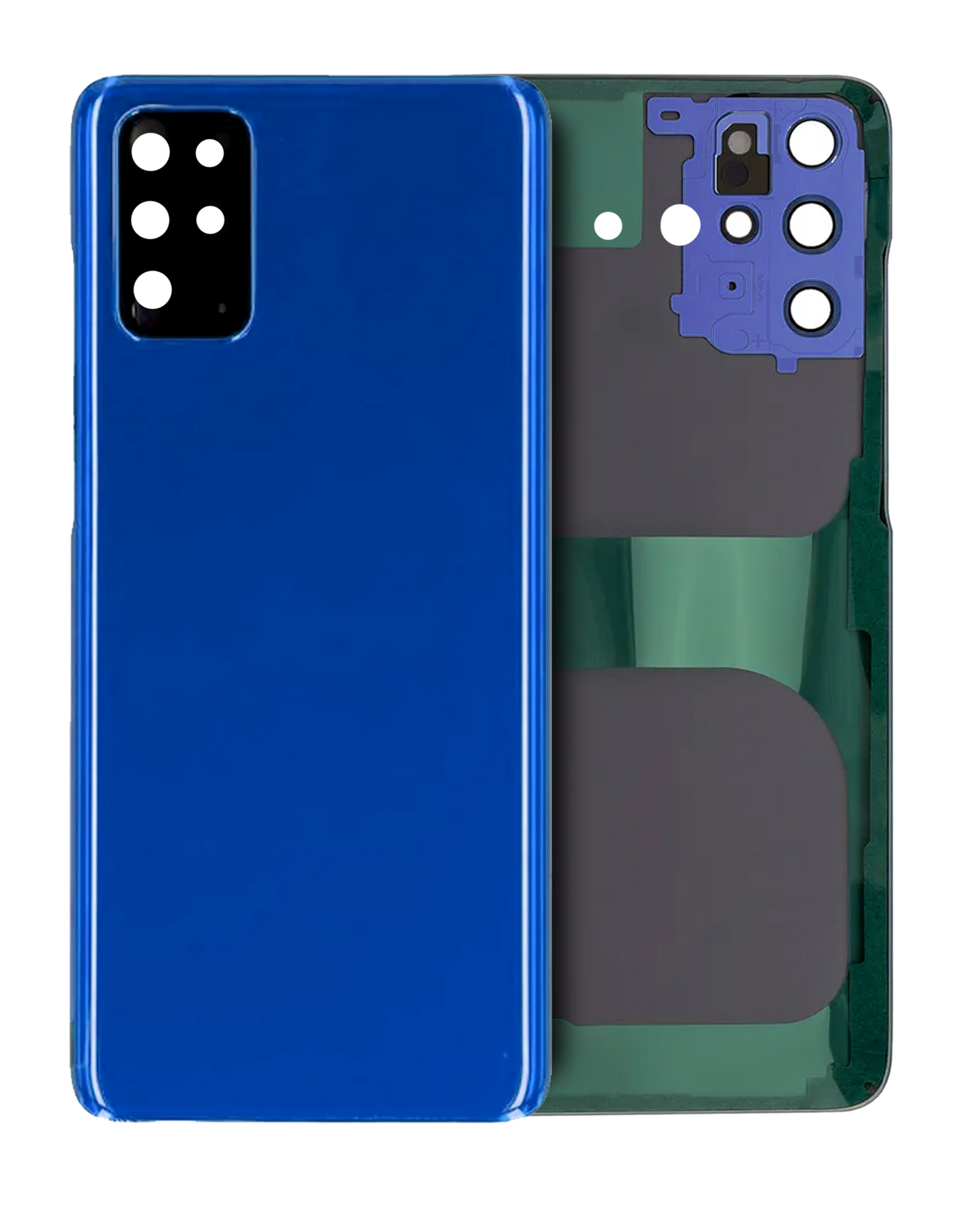 Back Cover Glass With Camera Lens For Samsung Galaxy S20 Plus (Service Pack) (Aura Blue)
