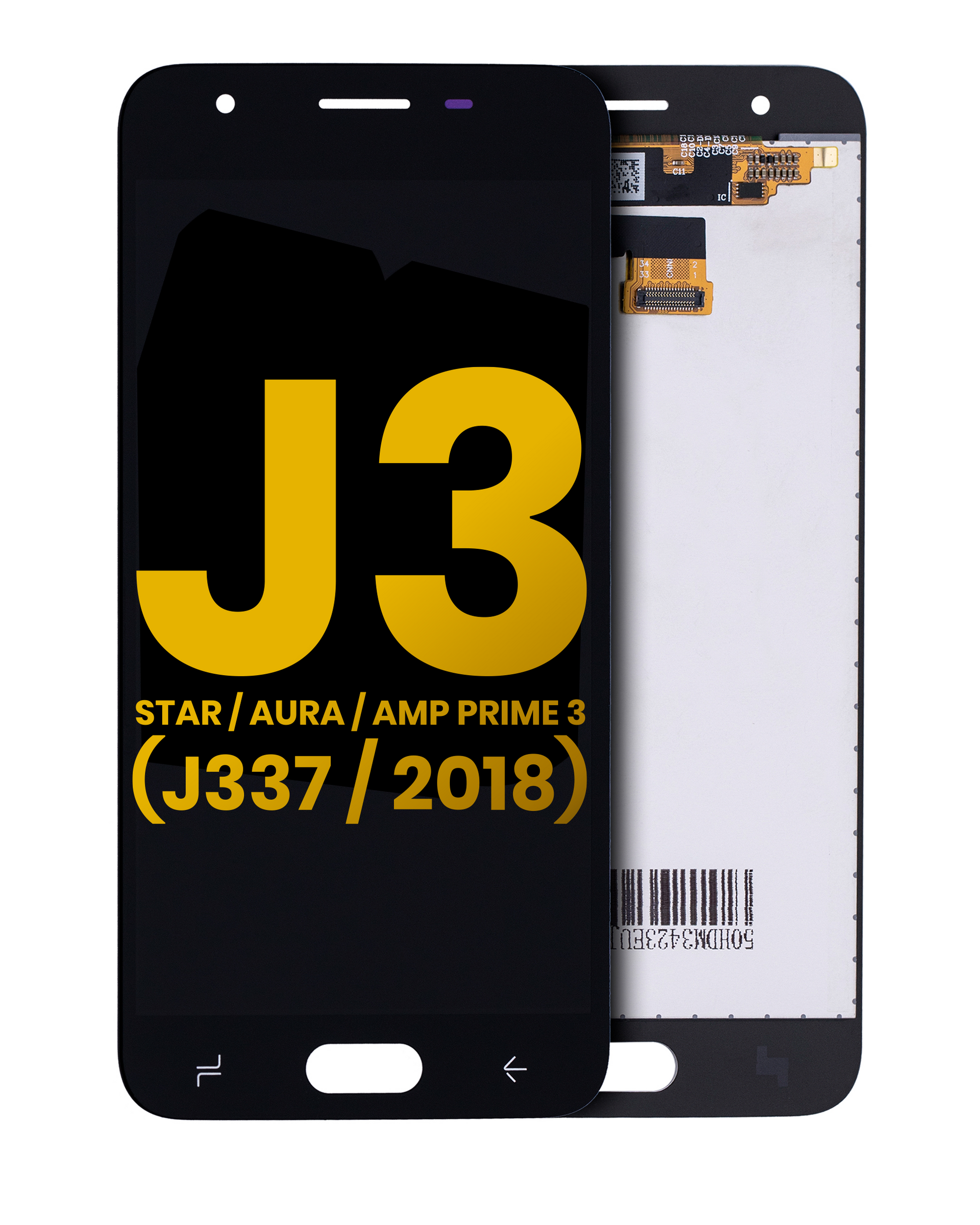 LCD Assembly Without Frame For Samsung Galaxy J3 Star / Aura / Amp Prime 3 (J337 / 2018) (Refurbished) (Black) | Samsung Galaxy J3 (J337 / 2018) Replacement Parts | product image 1