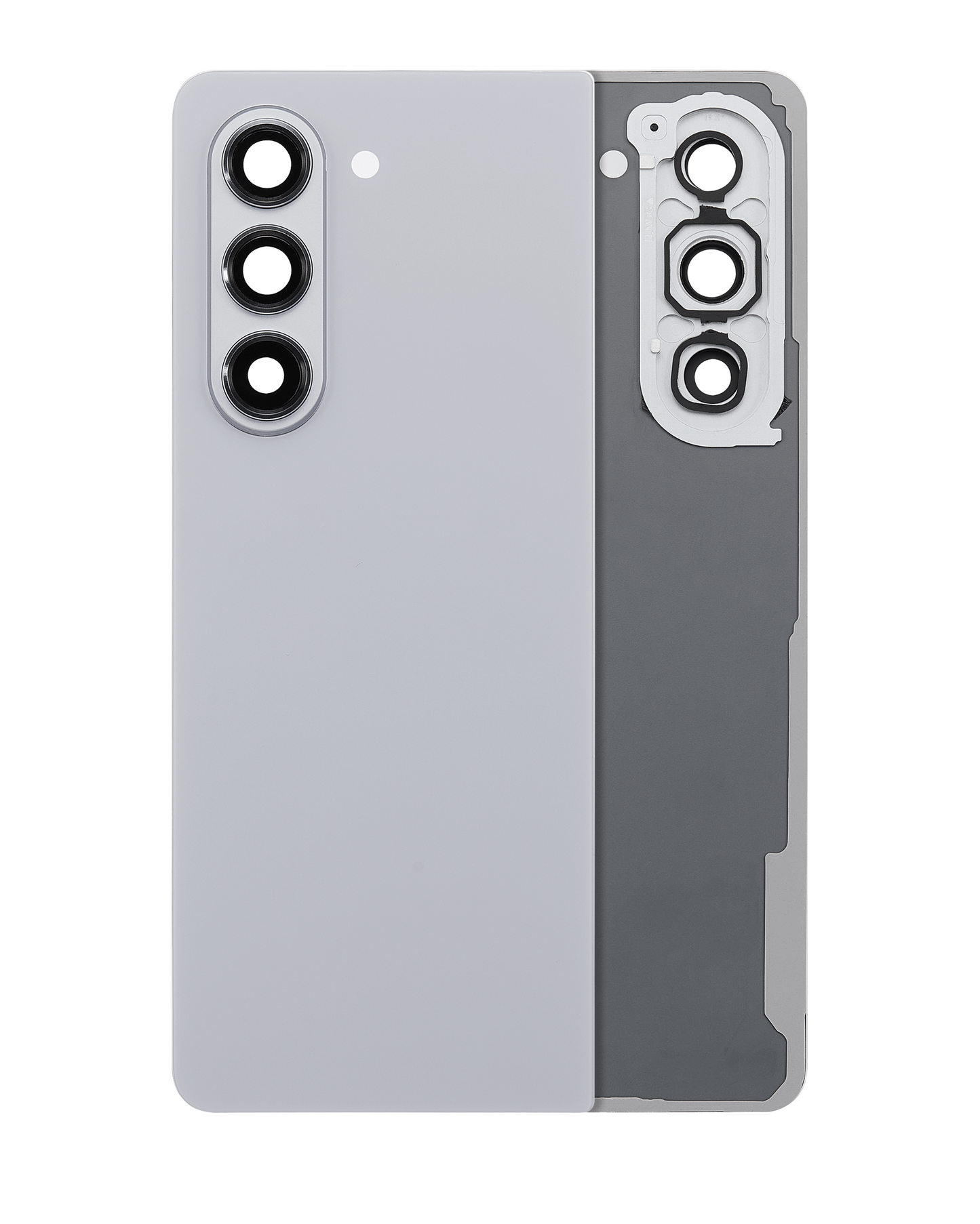 Replacement Back Cover Glass With Camera Lens For Samsung Galaxy Z Fold 5 (Service Pack) (Gray) front view