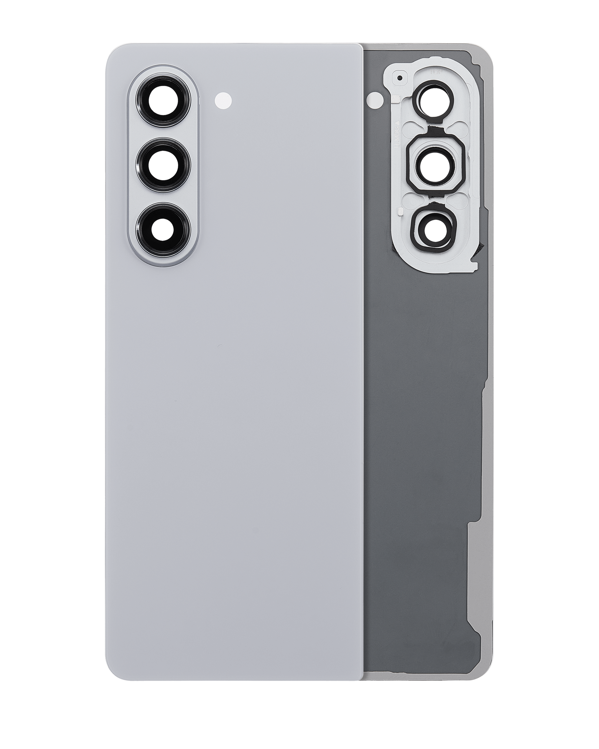 Replacement Back Cover Glass With Camera Lens For Samsung Galaxy Z Fold 5 (Service Pack) (Gray) front view