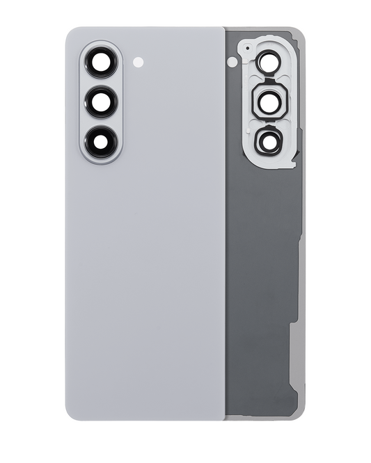 Replacement Back Cover Glass With Camera Lens For Samsung Galaxy Z Fold 5 (Service Pack) (Gray) front view