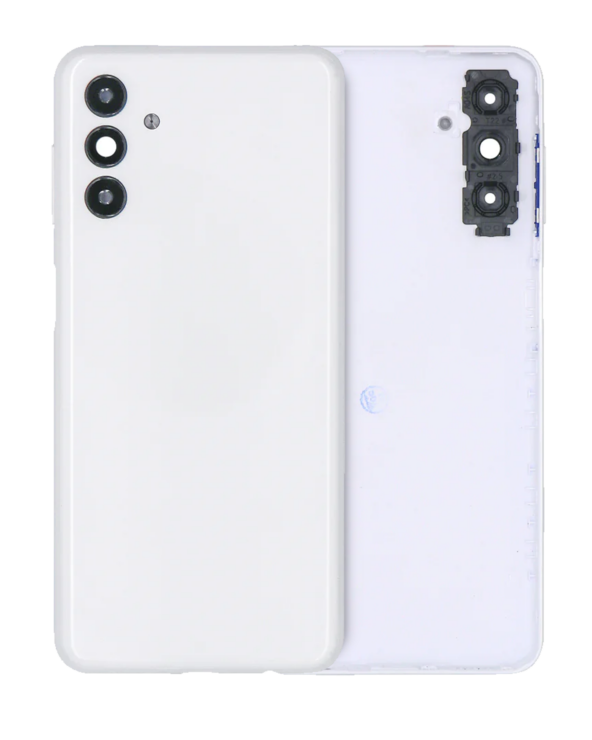 Back Cover Glass With Camera Lens For Samsung Galaxy A04s (A047 / 2022) (Service Pack) (White) replacement part product image 1 - SKU 107082092760