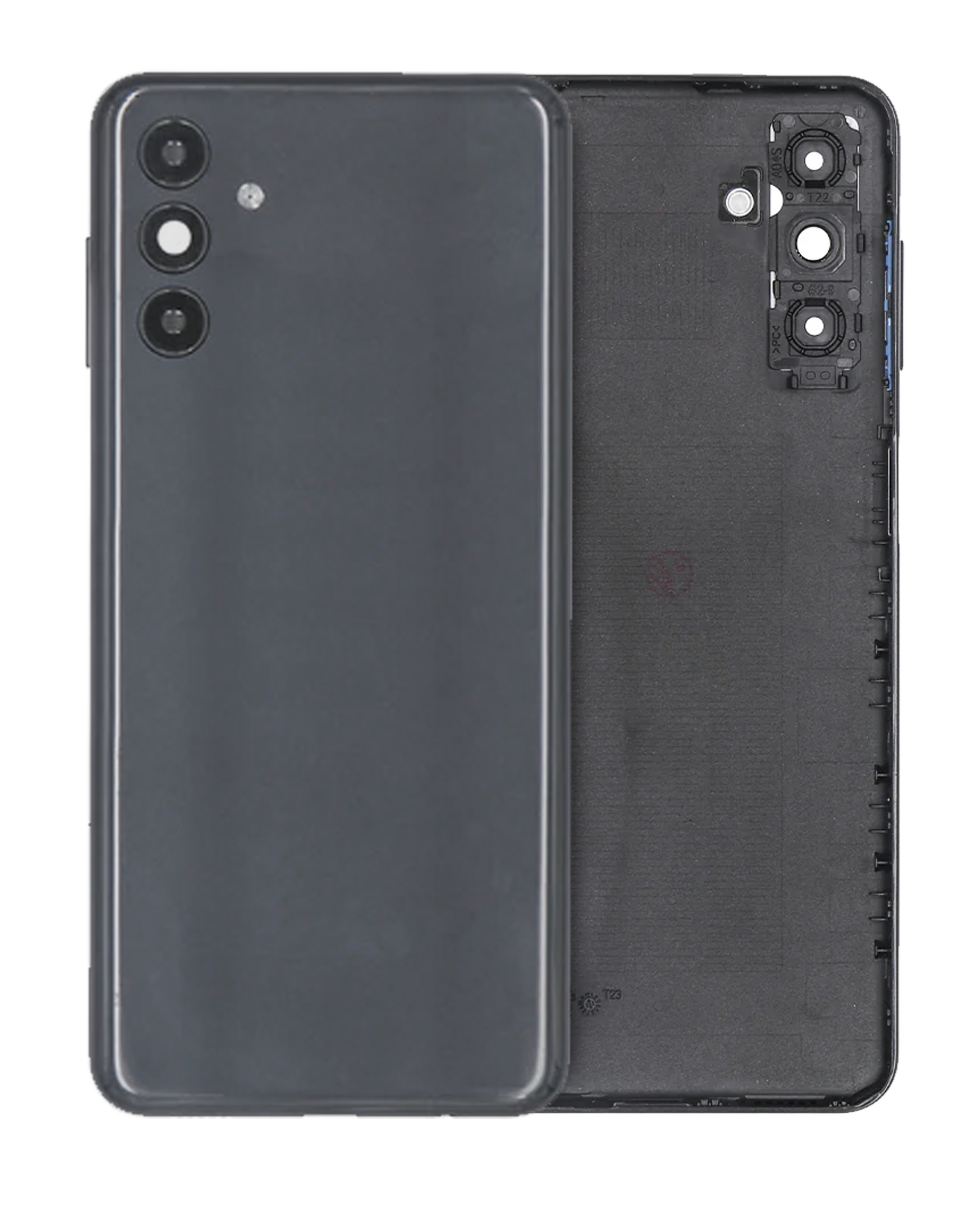 Back Cover Glass With Camera Lens For Samsung Galaxy A04s (A047 / 2022) (Service Pack) (Black) replacement part product image 1 - SKU 107082092759
