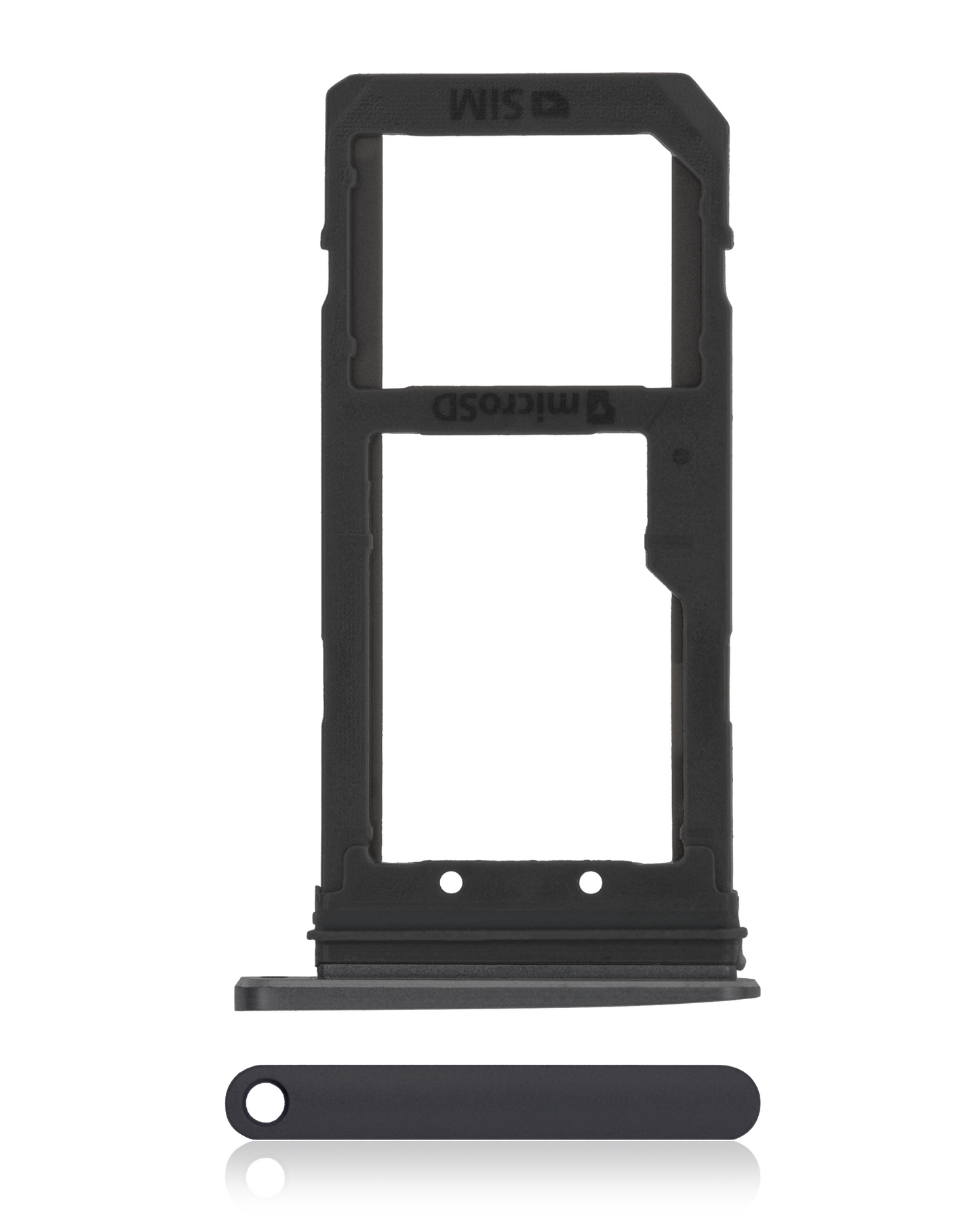 Single Sim Card Tray For Samsung Galaxy S7 (Black Onyx)