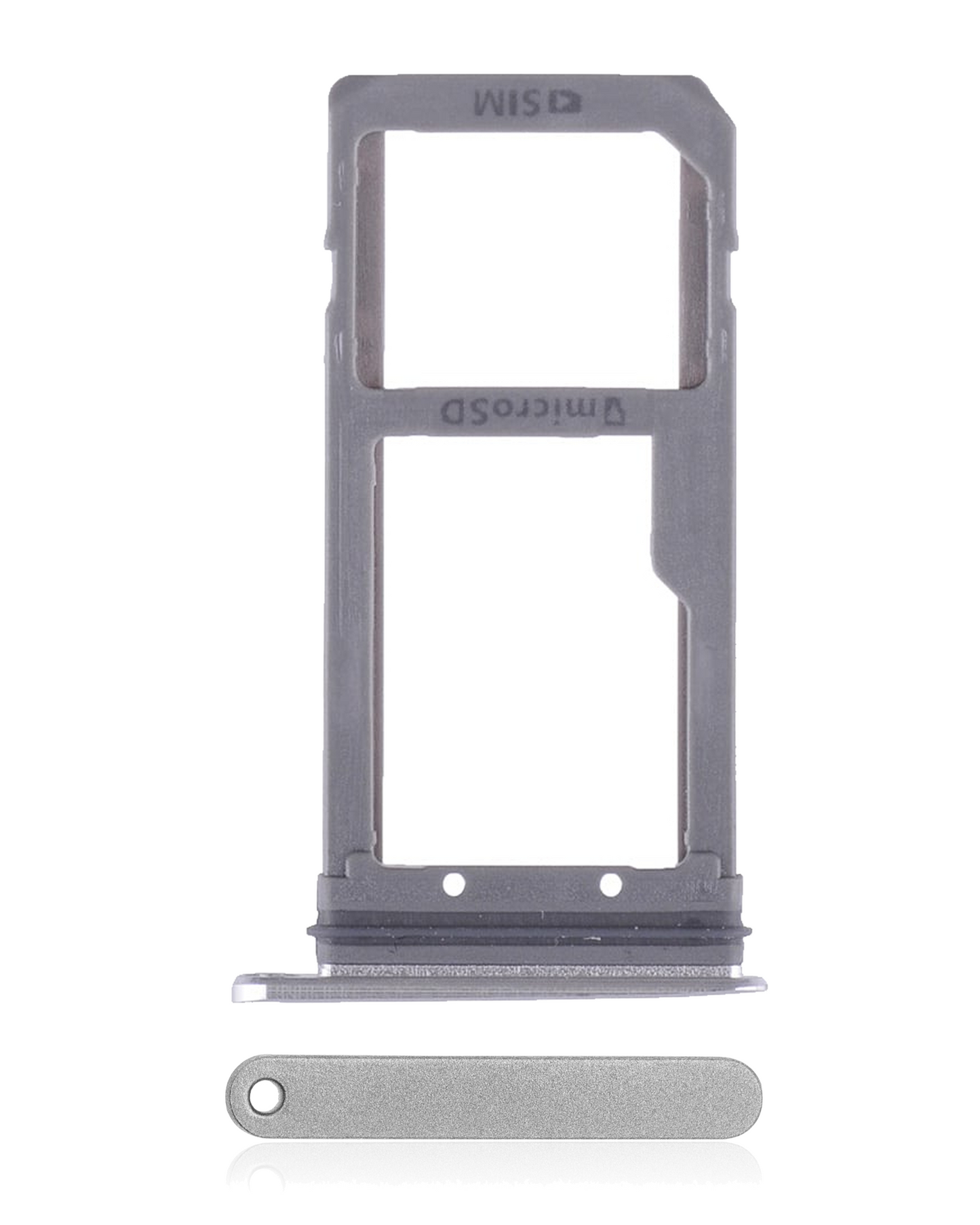 Single Sim Card Tray For Samsung Galaxy S7 (Silver)