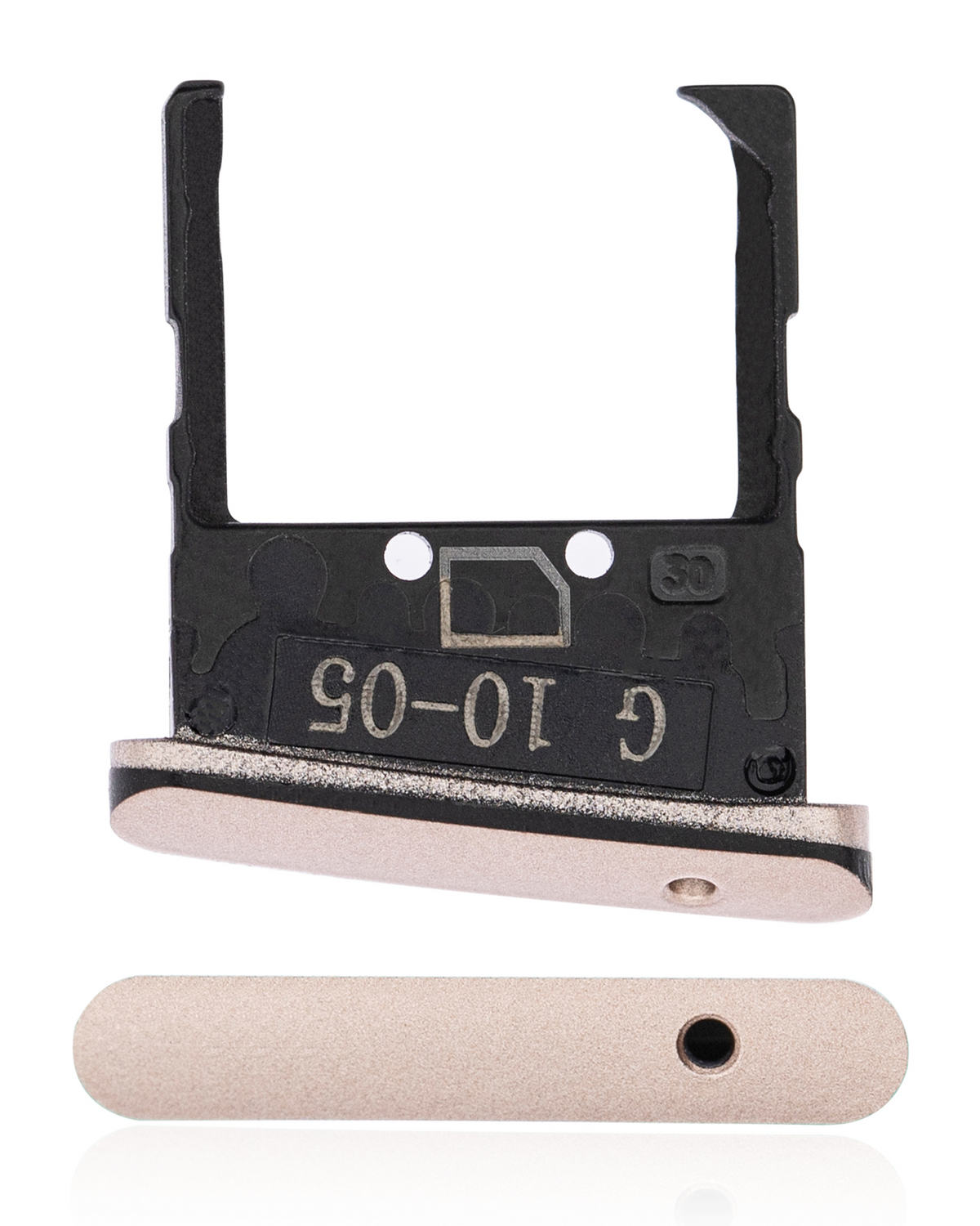 Single Sim Card Tray For Motorola Razr 5G (XT2071 / 2020) (Blush Gold) - Motorola replacement part image 1