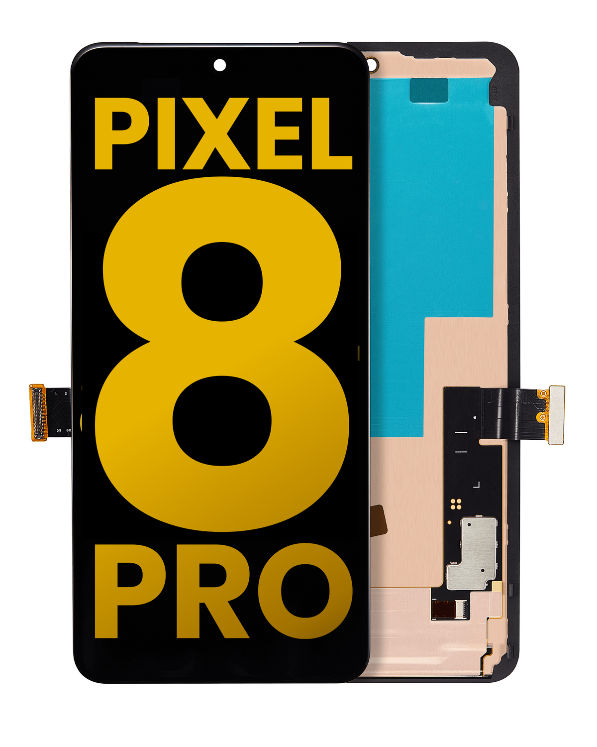 OLED Assembly With Frame (Without Fingerprint Sensor) For Google Pixel 8 Pro (Refurbished) (All Colors) - replacement part product view