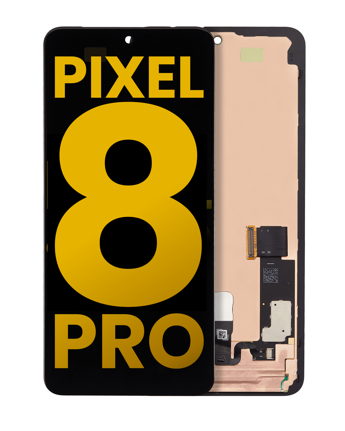 OLED Assembly With Frame (With Fingerprint Sensor) For Google Pixel 8 Pro (Refurbished) (All Colors) - replacement part product view