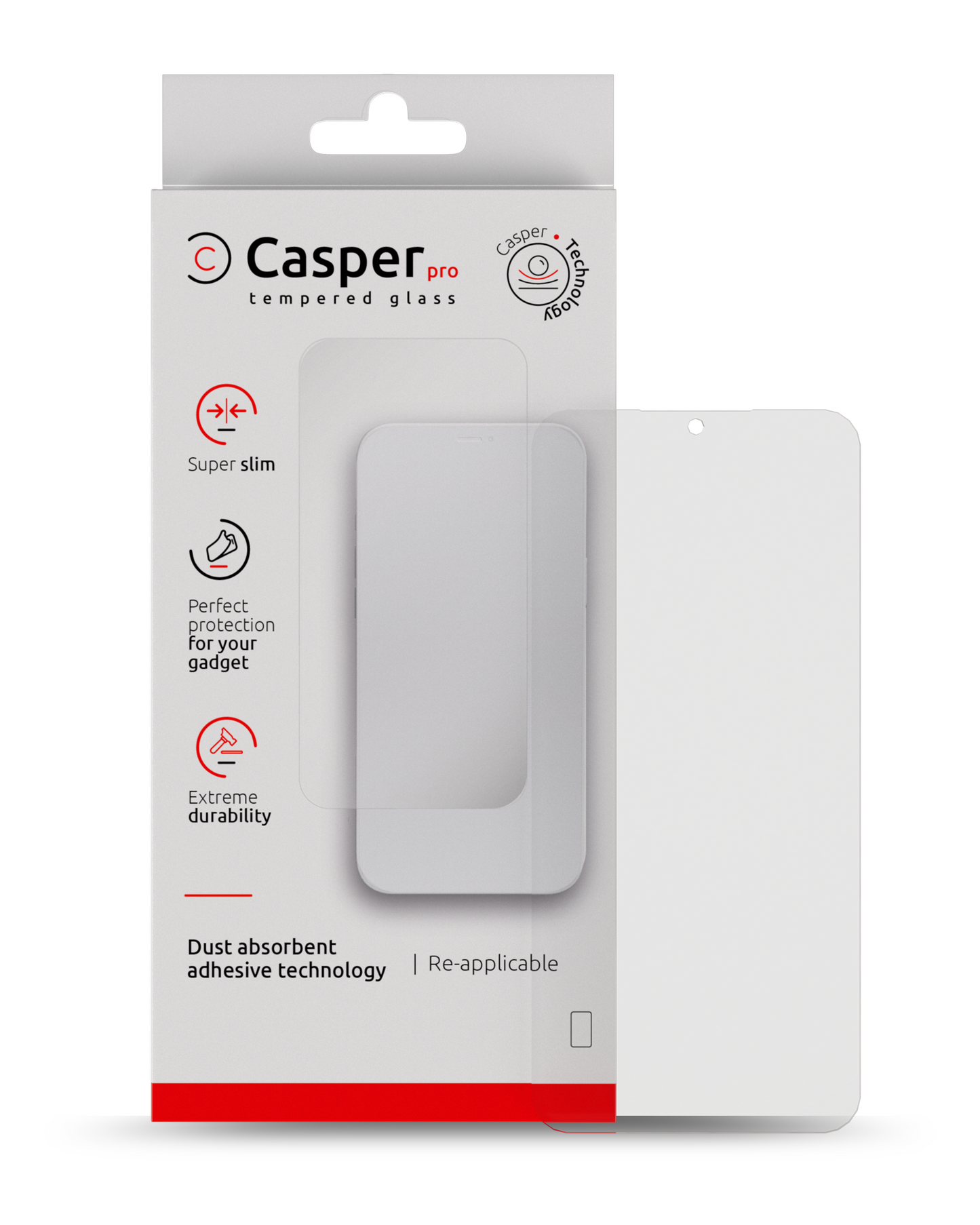 Casper Pro Tempered Glass For Samsung Galaxy A05S (A057 / 2023) (Case Friendly) (Retail Pack) replacement part product image 1 - SKU 107082129727