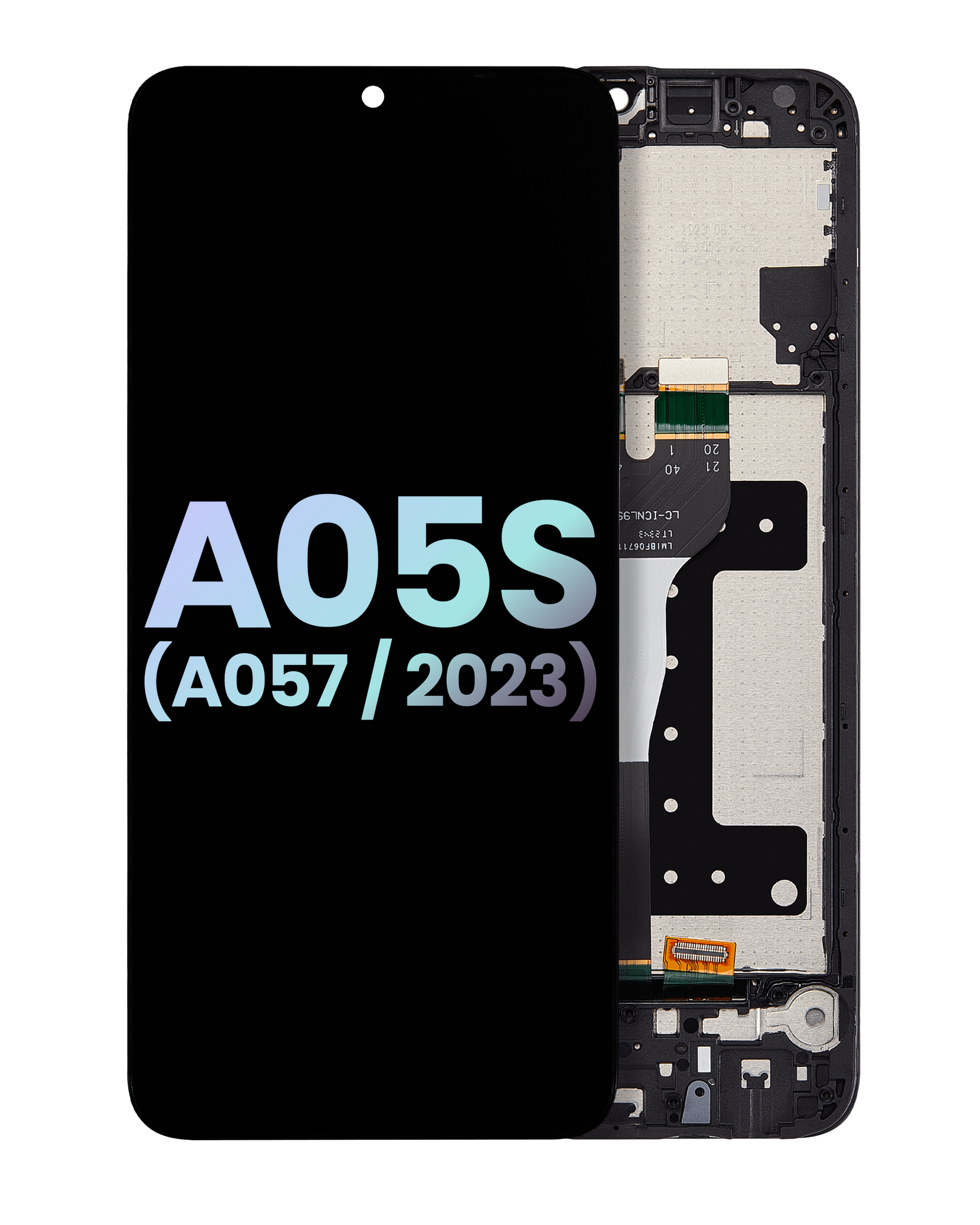 LCD Assembly With Frame For Samsung Galaxy A05s (A057 / 2023) (Service Pack) (Black) replacement part product image 1 - SKU 107082131489