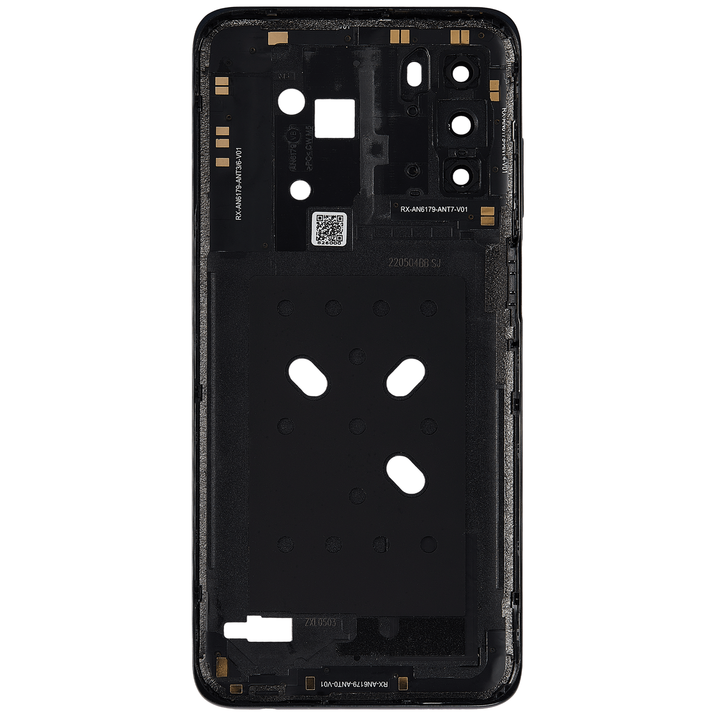 Mid-Frame Housing With Camera Lens For Motorola Moto G 5G (XT2213 / 2022) (Moonlight Gray) replacement part SKU 107082128026 image 3