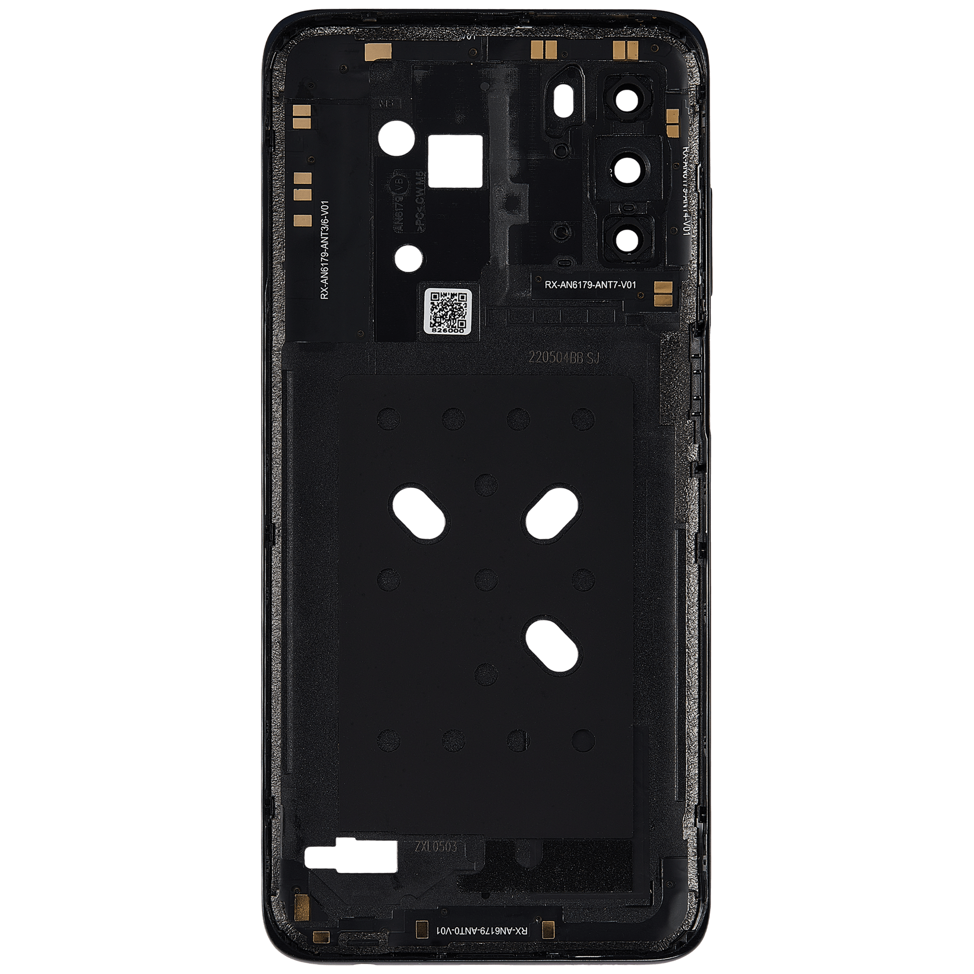 Mid-Frame Housing With Camera Lens For Motorola Moto G 5G (XT2213 / 2022) (Moonlight Gray) replacement part SKU 107082128026 image 3