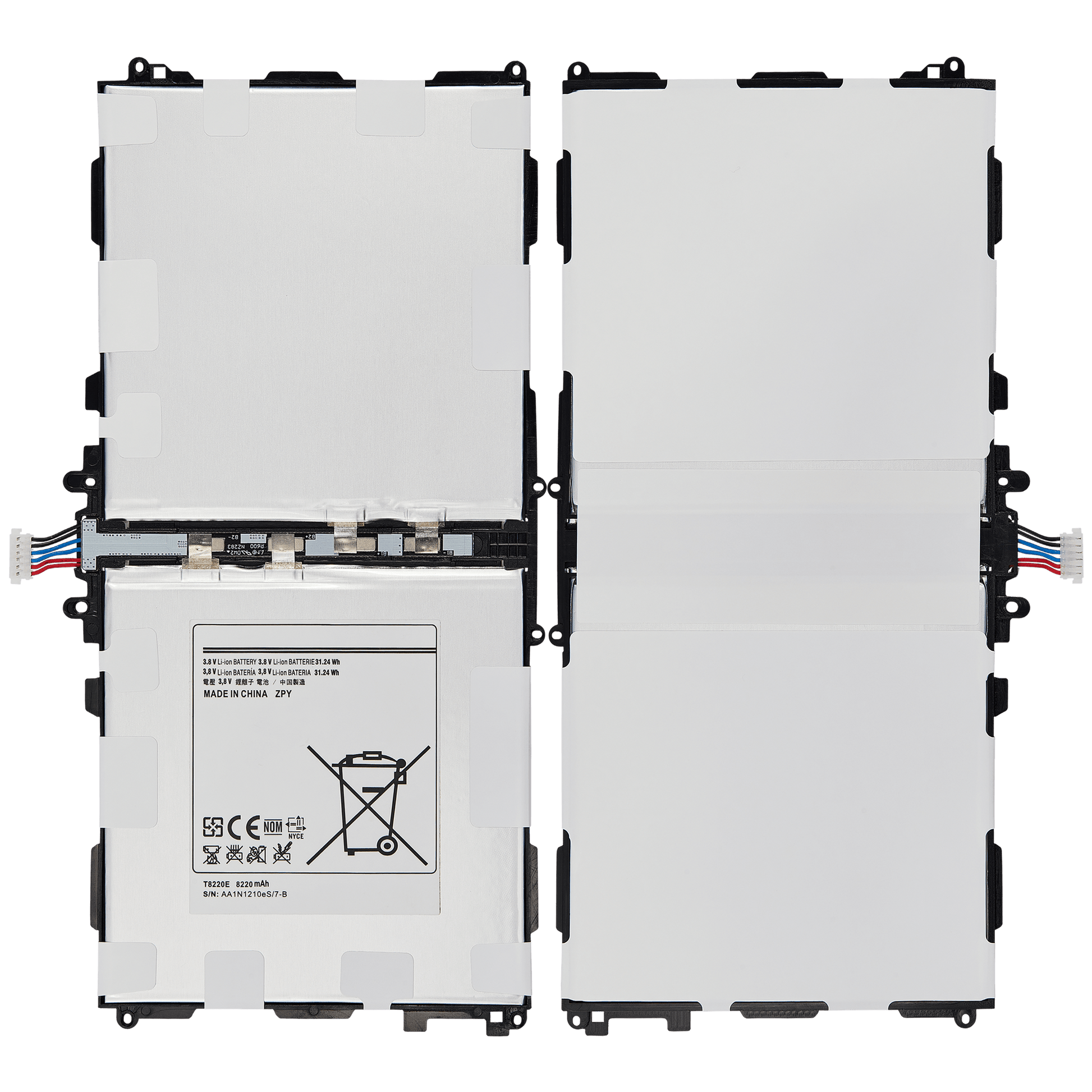 Replacement Battery For Samsung Galaxy Tab Pro 10.1" (T520 / T525) (2014) / Note 10.1" (P600 / P601 / P605) (2014) (T8220E) Samsung Galaxy Tab replacement part image 2