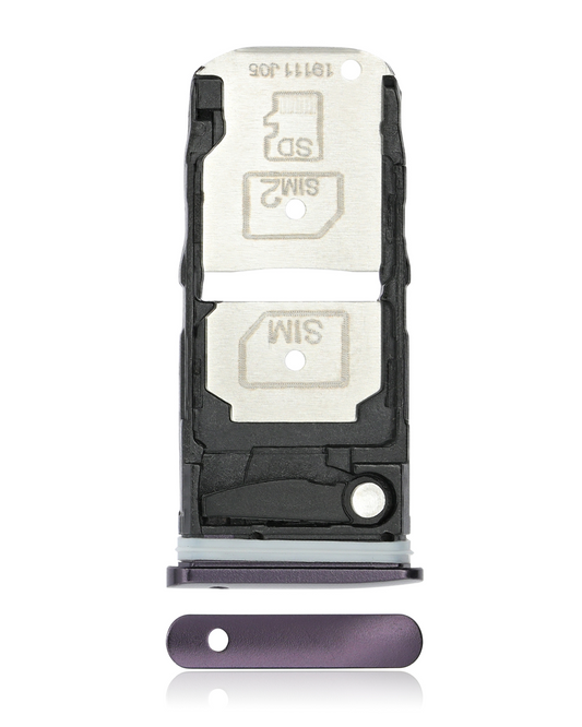 Dual Sim Card Tray For Motorola Moto Z4 (XT1980 / 2019) (Purple) - Motorola replacement part, primary product view, SKU 107082049338