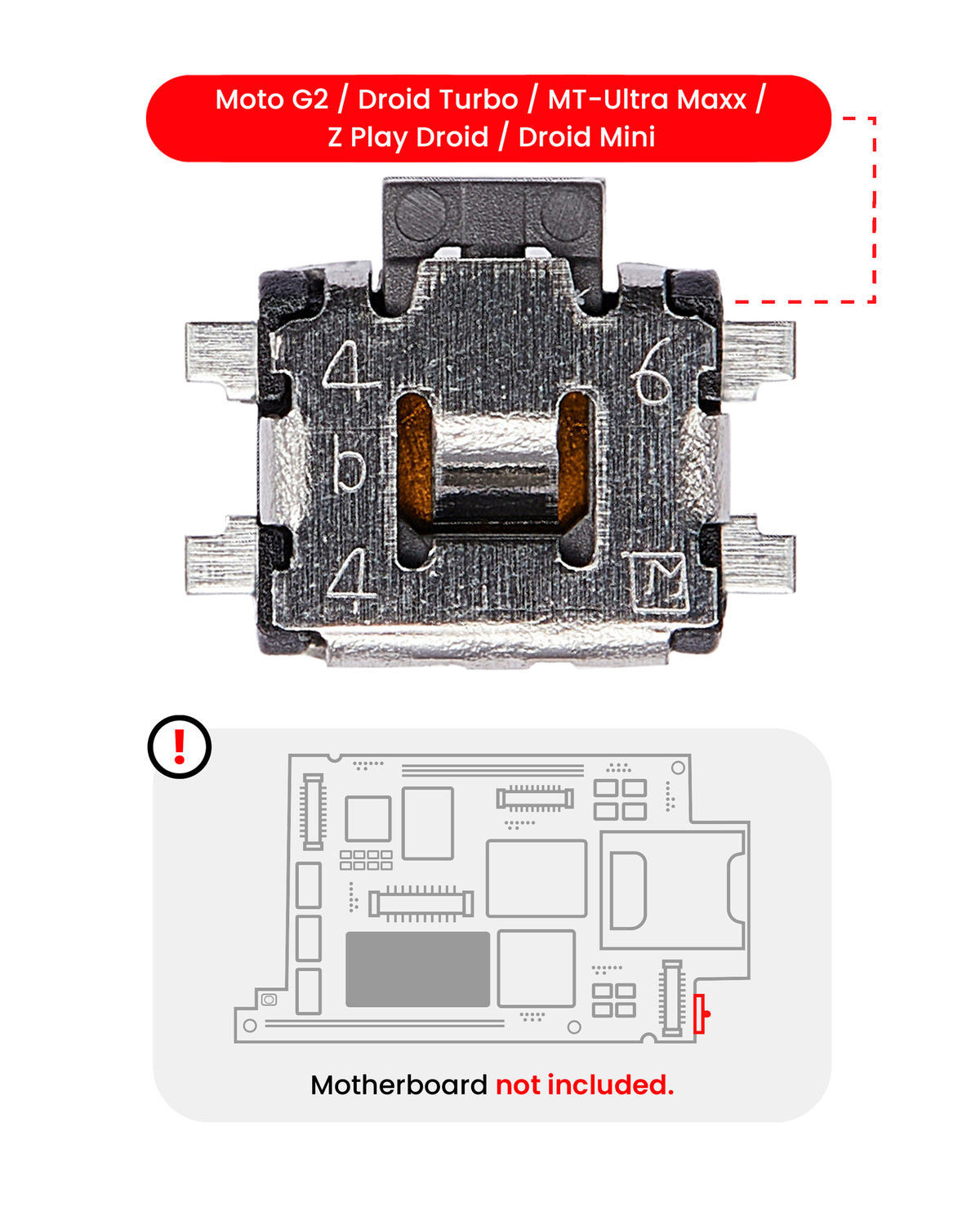 Power / Volume Button Clicker For Motorola Moto G2 (XT1068) / Droid Turbo (XT1254 / XT1225) MT-Ultra Maxx (XT1080 / 2013) / Z Play Droid (XT1635) / Dr | compatible mobile phone replacement part | SKU 107082033922 | product image 1