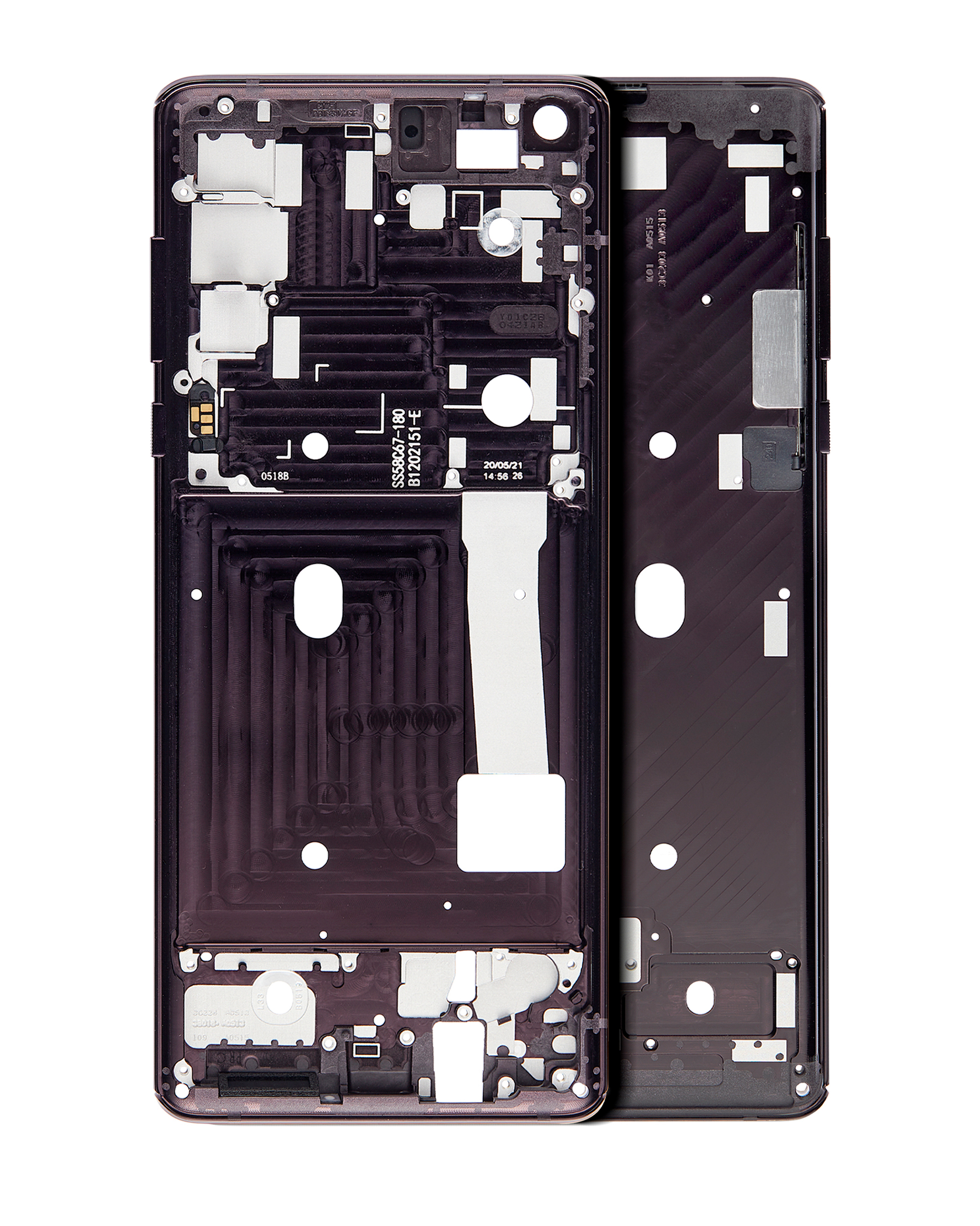 Mid-Frame Housing For Motorola Edge 5G (XT2063 / 2020) (Midnight Magenta) | SKU 107082062086 | image 1